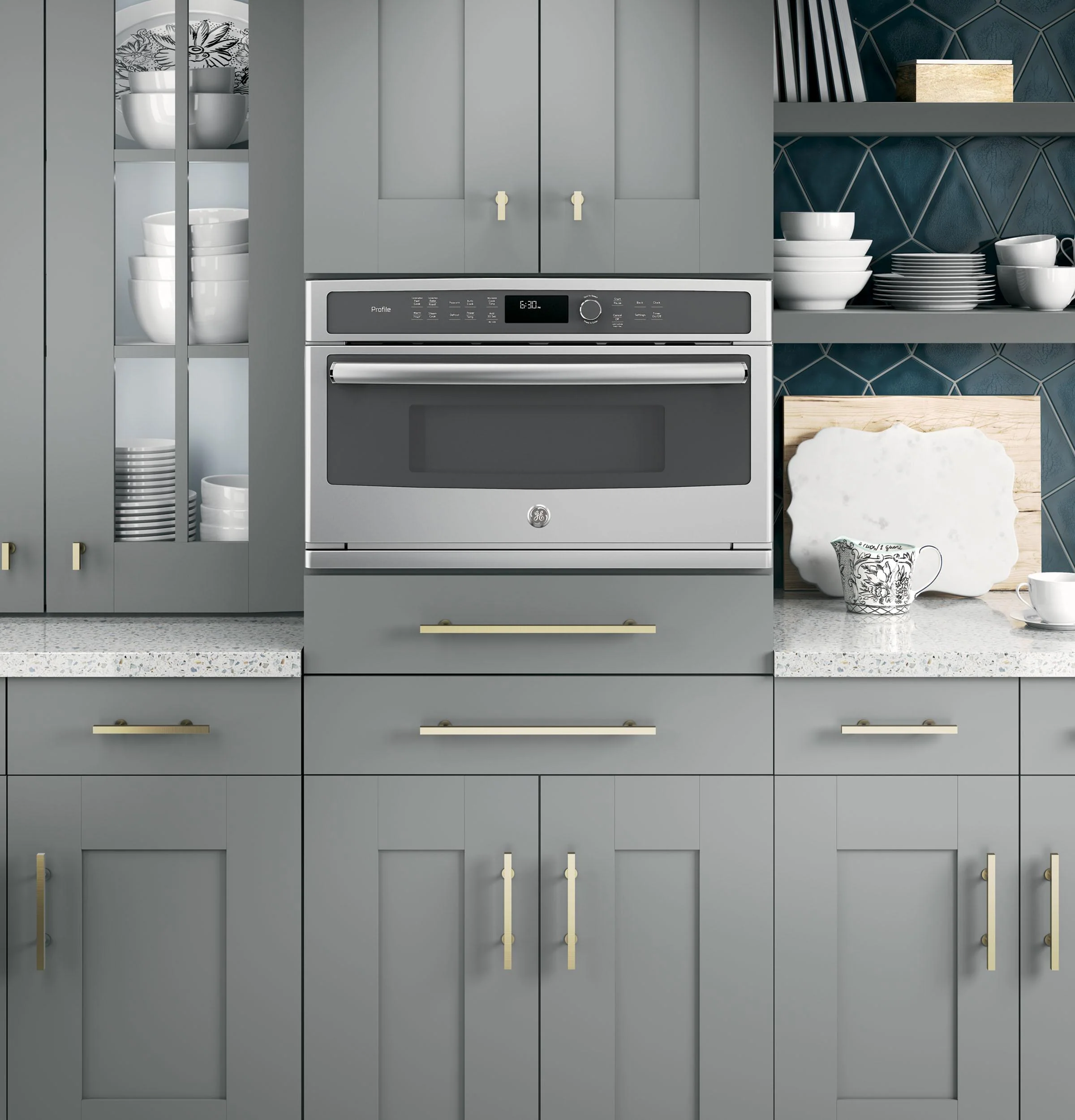 PWB7030SLSS GE Profile™ Built-In Microwave/Convection Oven - Image 15