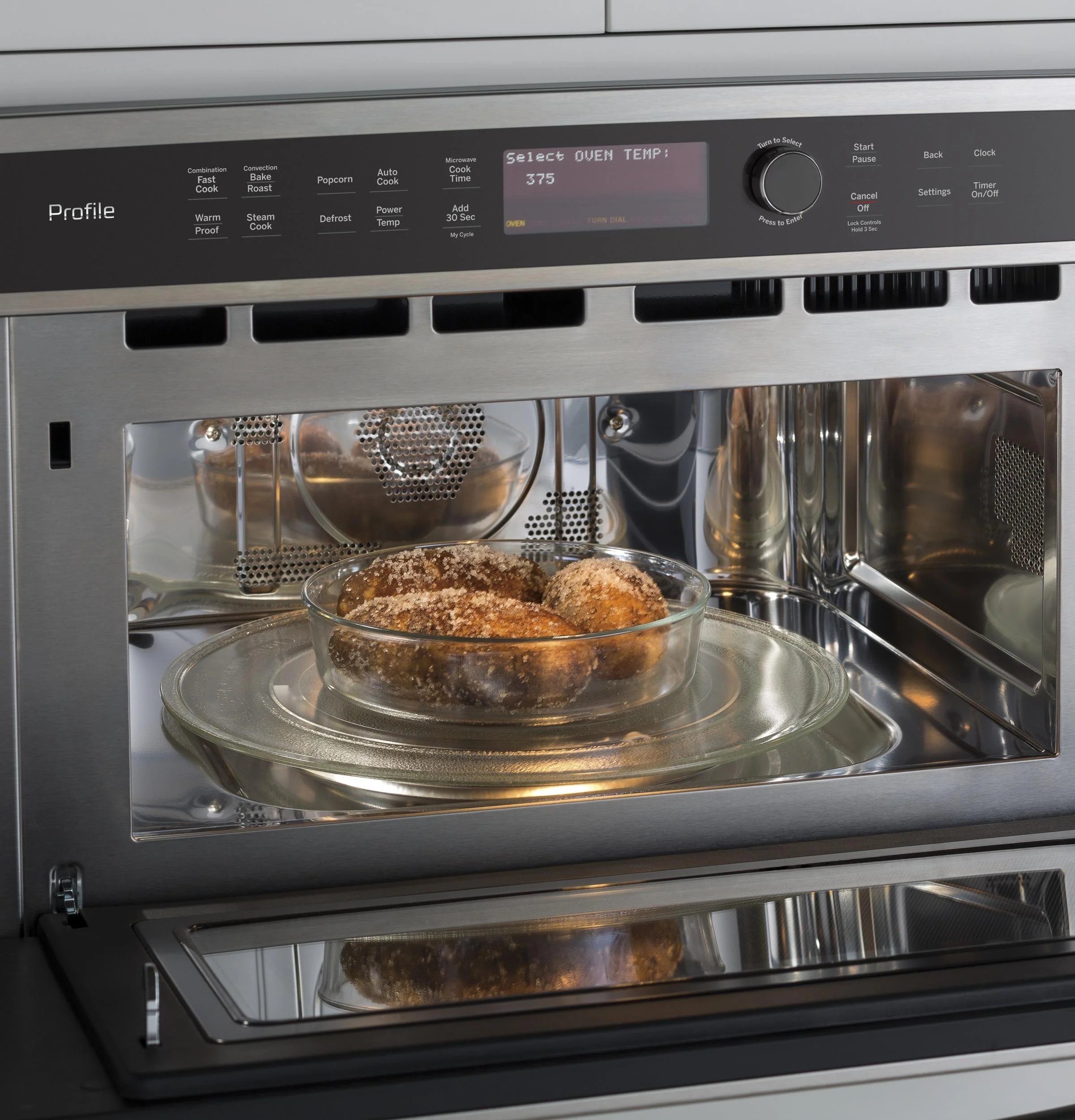 PWB7030SLSS GE Profile™ Built-In Microwave/Convection Oven - Image 5
