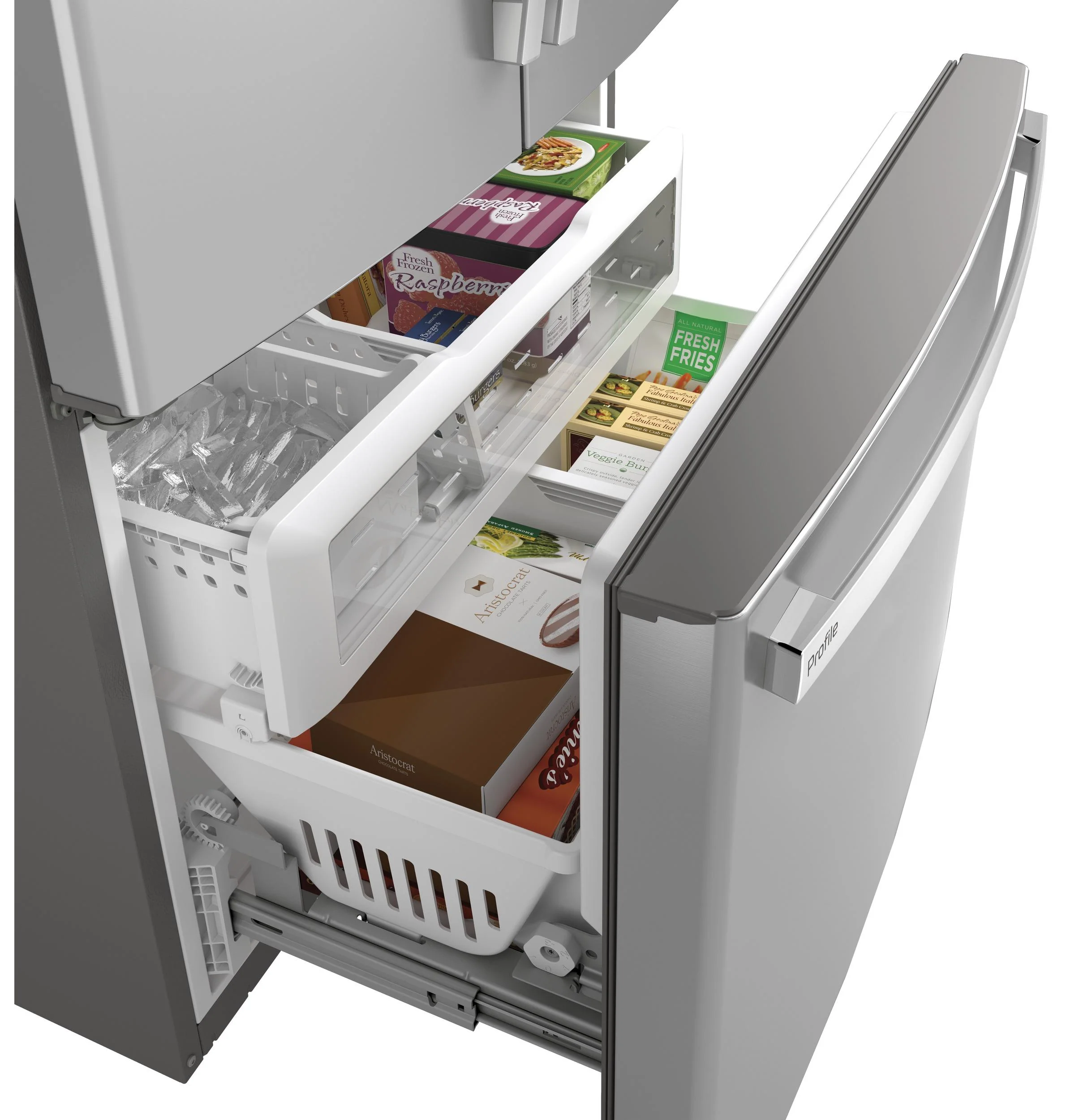 PWE23KYNFS GE Profile™ ENERGY STAR® 23.1 Cu. Ft. Counter-Depth Fingerprint Resistant French-Door Refrigerator - Image 24