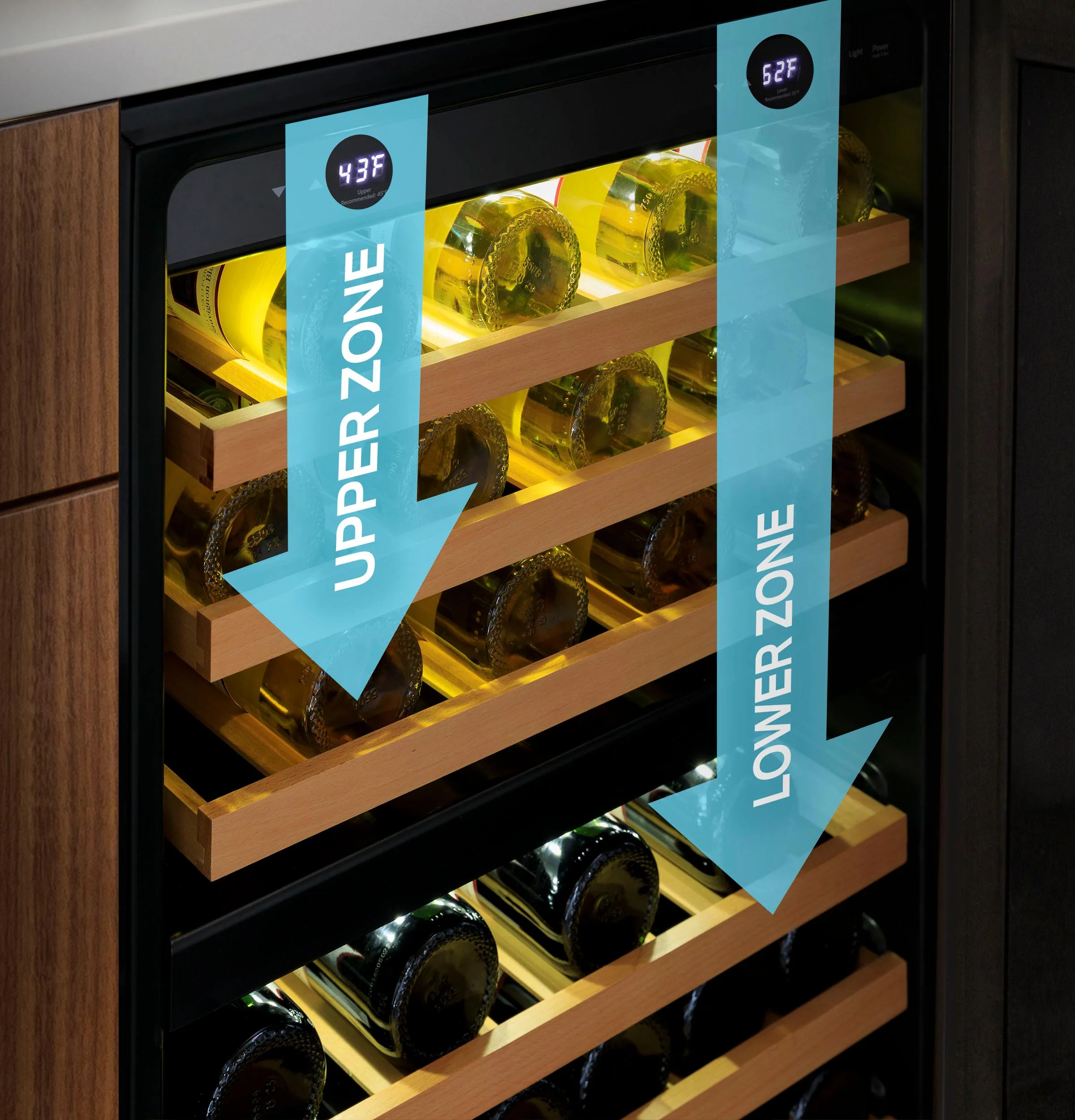 PWS06DSPSS GE Profile™ 44-Bottle Dual Zone Wine Cooler - Image 11