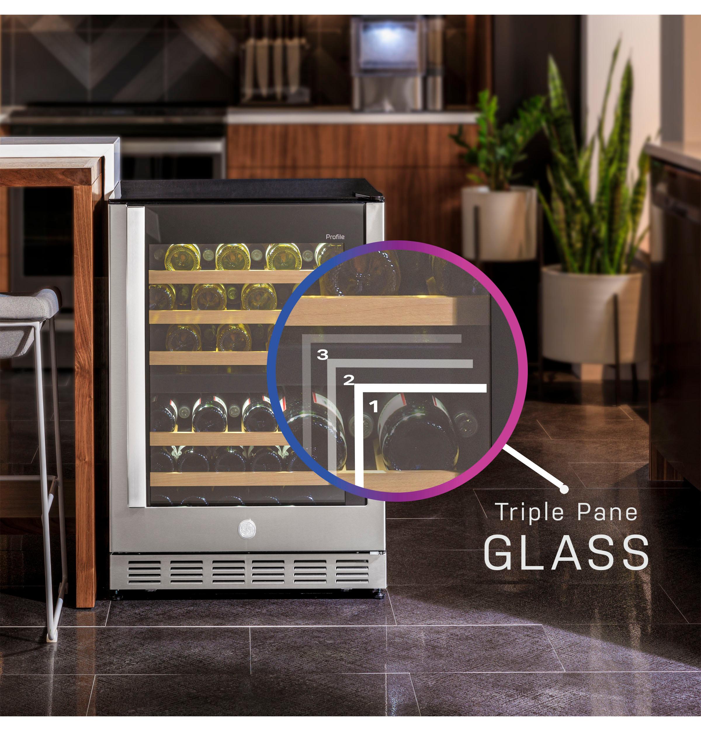 PWS06DSPSS GE Profile™ 44-Bottle Dual Zone Wine Cooler - Image 15
