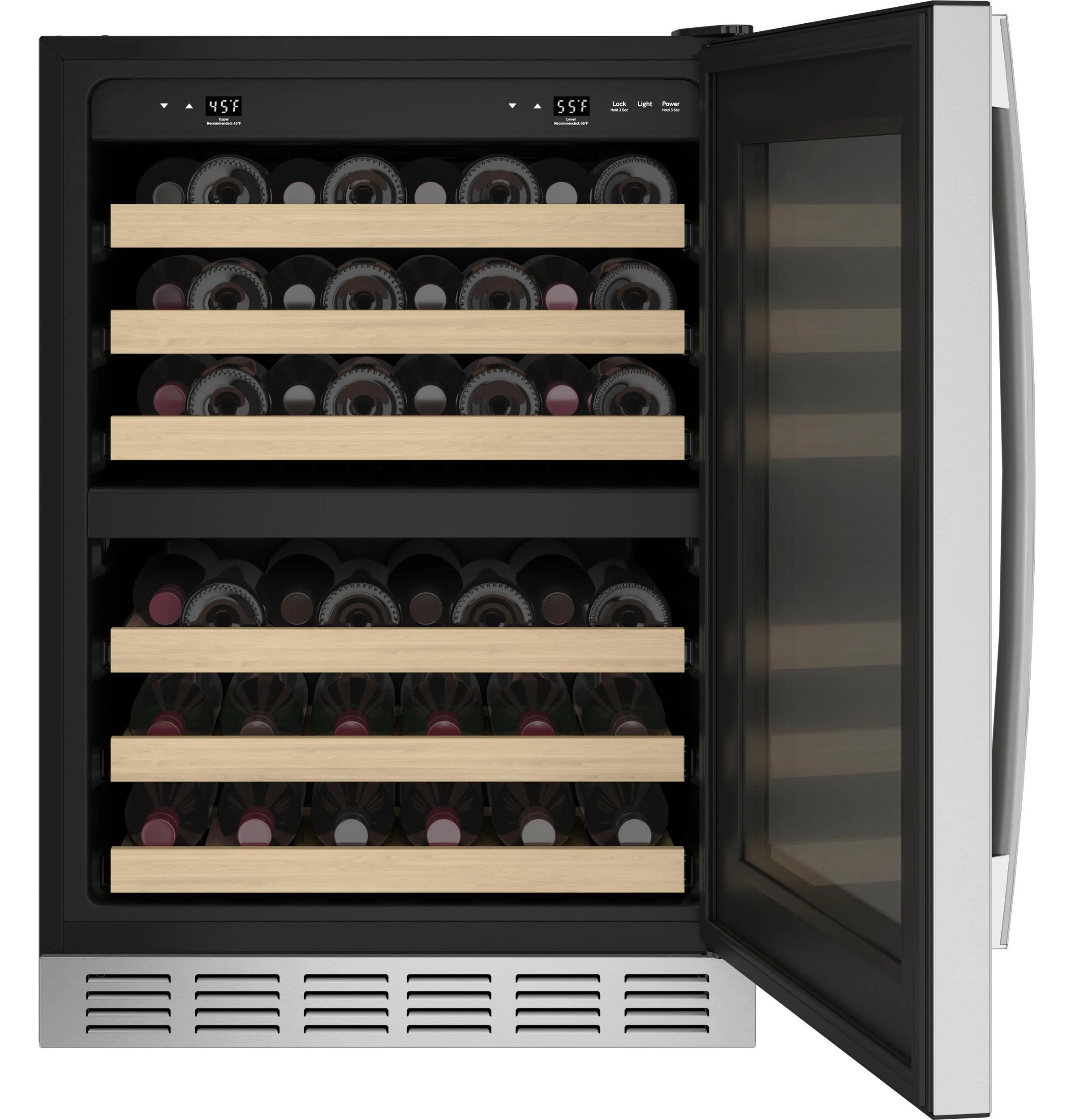 PWS06DSPSS GE Profile™ 44-Bottle Dual Zone Wine Cooler - Image 4