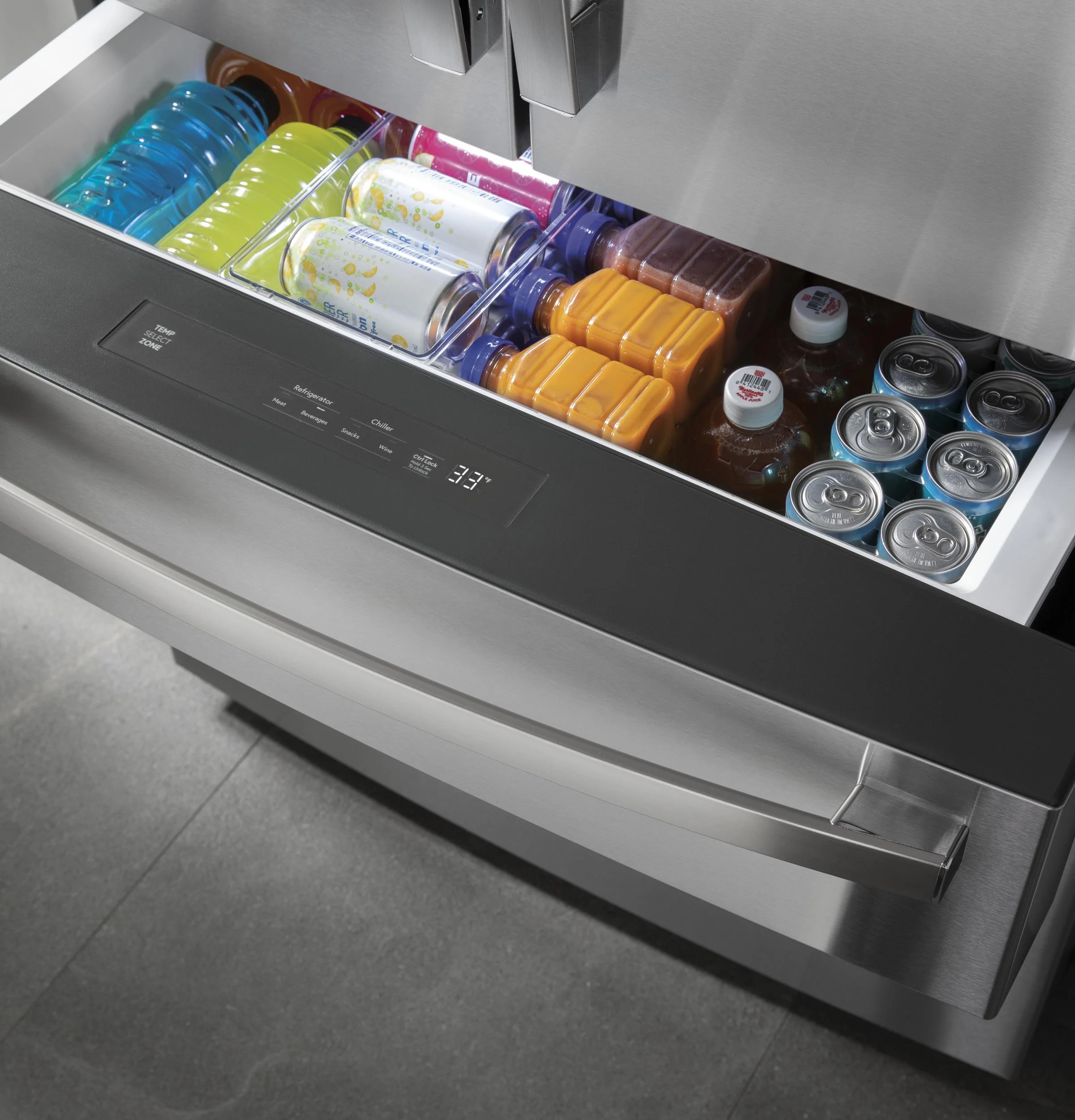 PXD22BYPFS GE Profile™ 22.4 Cu. Ft. Smart Counter-Depth Fingerprint Resistant 4-Door French-Door Refrigerator with Door In Door - Image 14