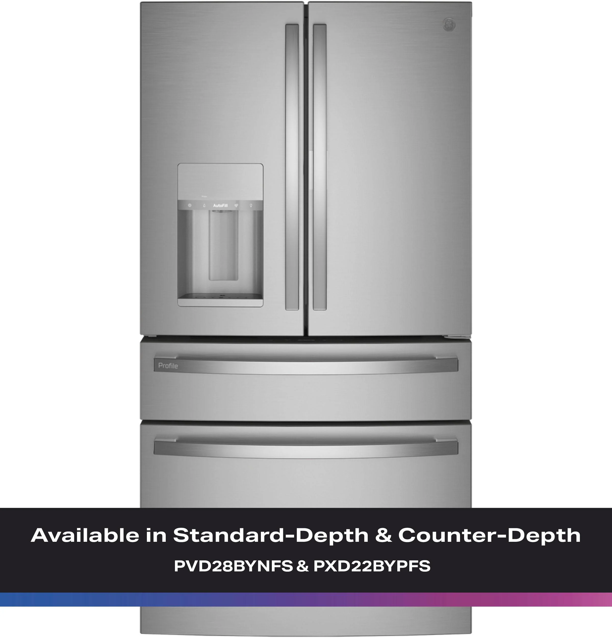 PXD22BYPFS GE Profile™ 22.4 Cu. Ft. Smart Counter-Depth Fingerprint Resistant 4-Door French-Door Refrigerator with Door In Door - Image 25