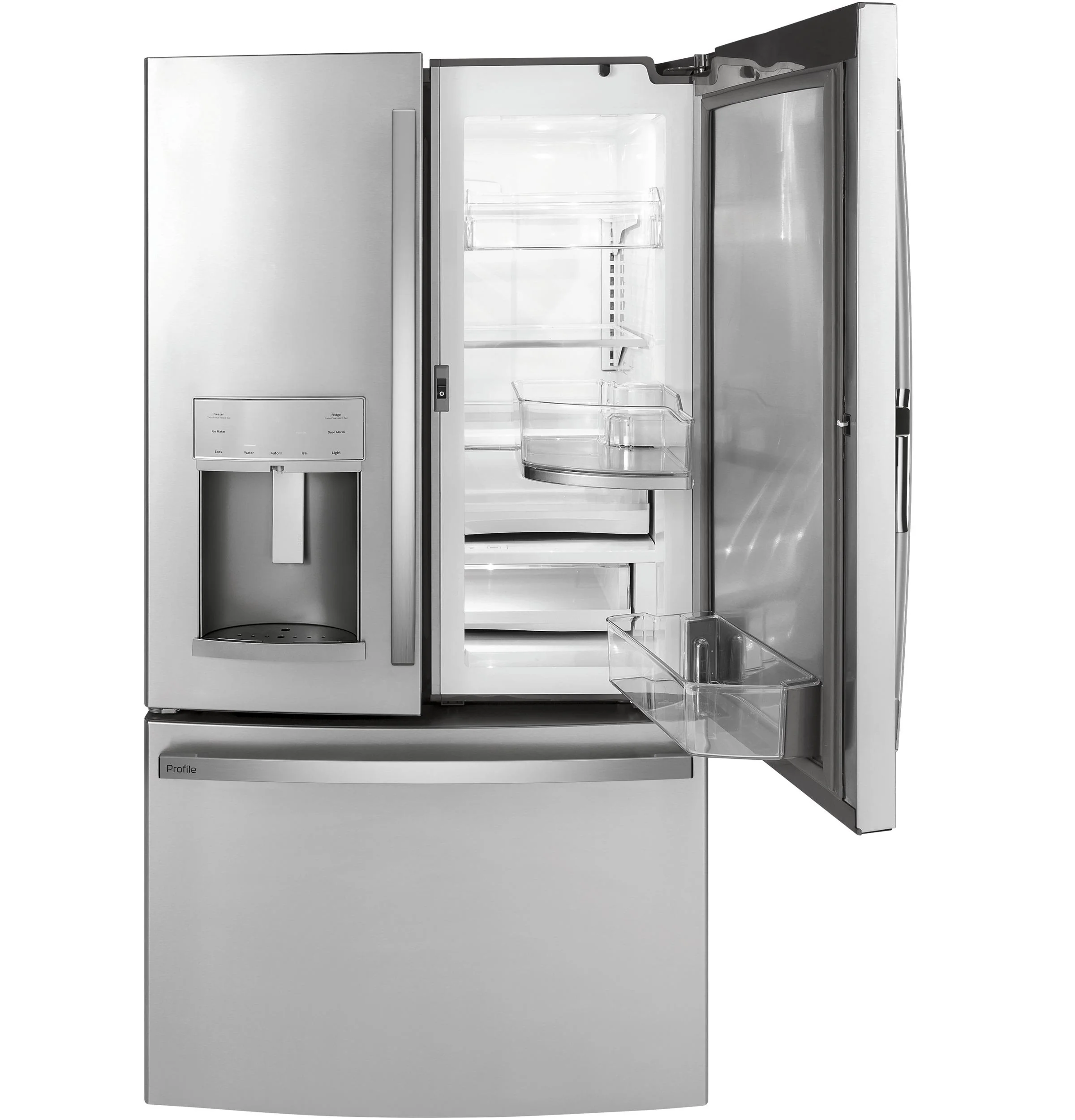 PYD22KYNFS GE Profile™ 22.1 Cu. Ft. Counter-Depth Fingerprint Resistant French-Door Refrigerator with Door In Door and Hands-Free AutoFill - Image 10