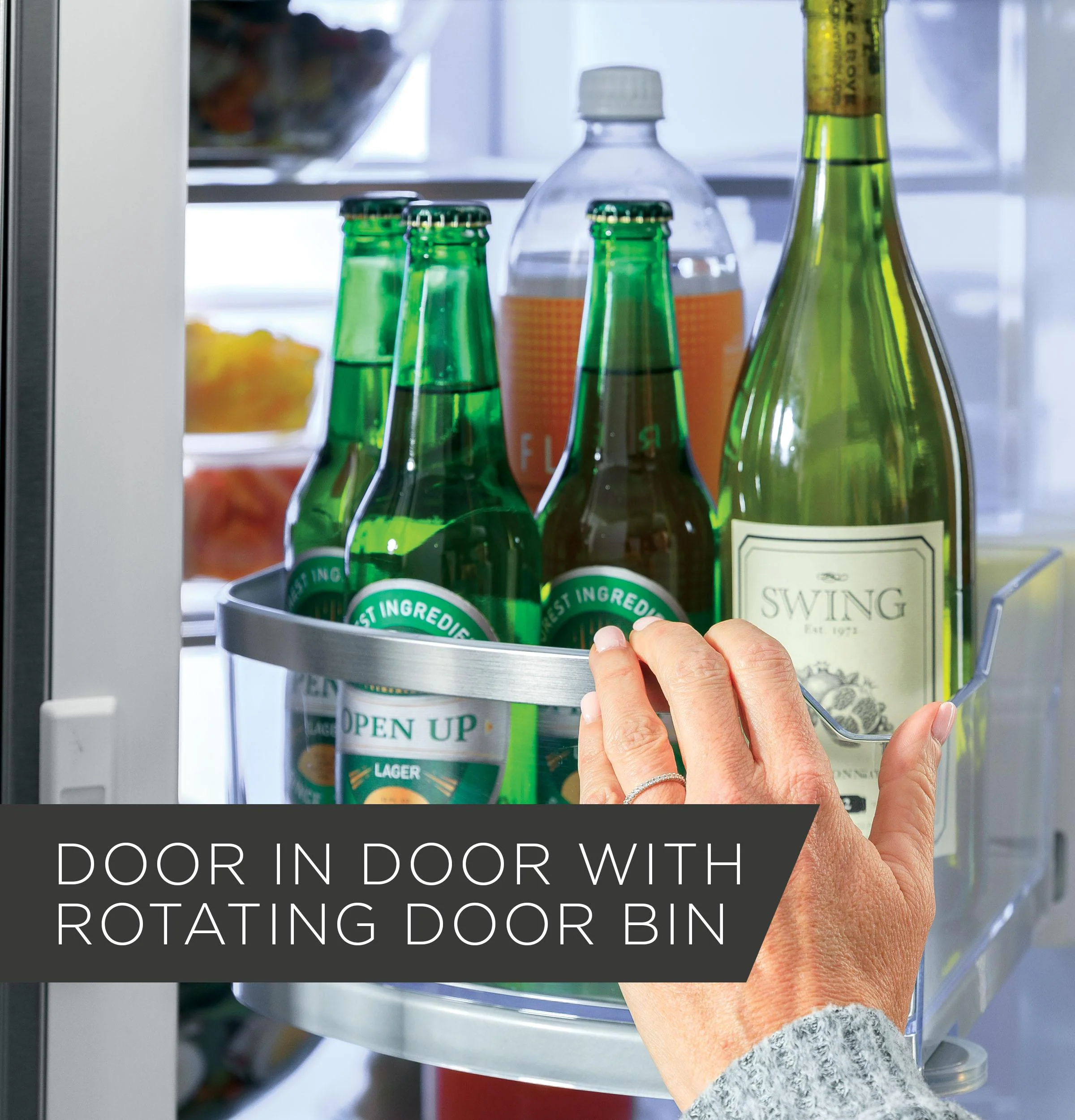 PYD22KYNFS GE Profile™ 22.1 Cu. Ft. Counter-Depth Fingerprint Resistant French-Door Refrigerator with Door In Door and Hands-Free AutoFill - Image 17