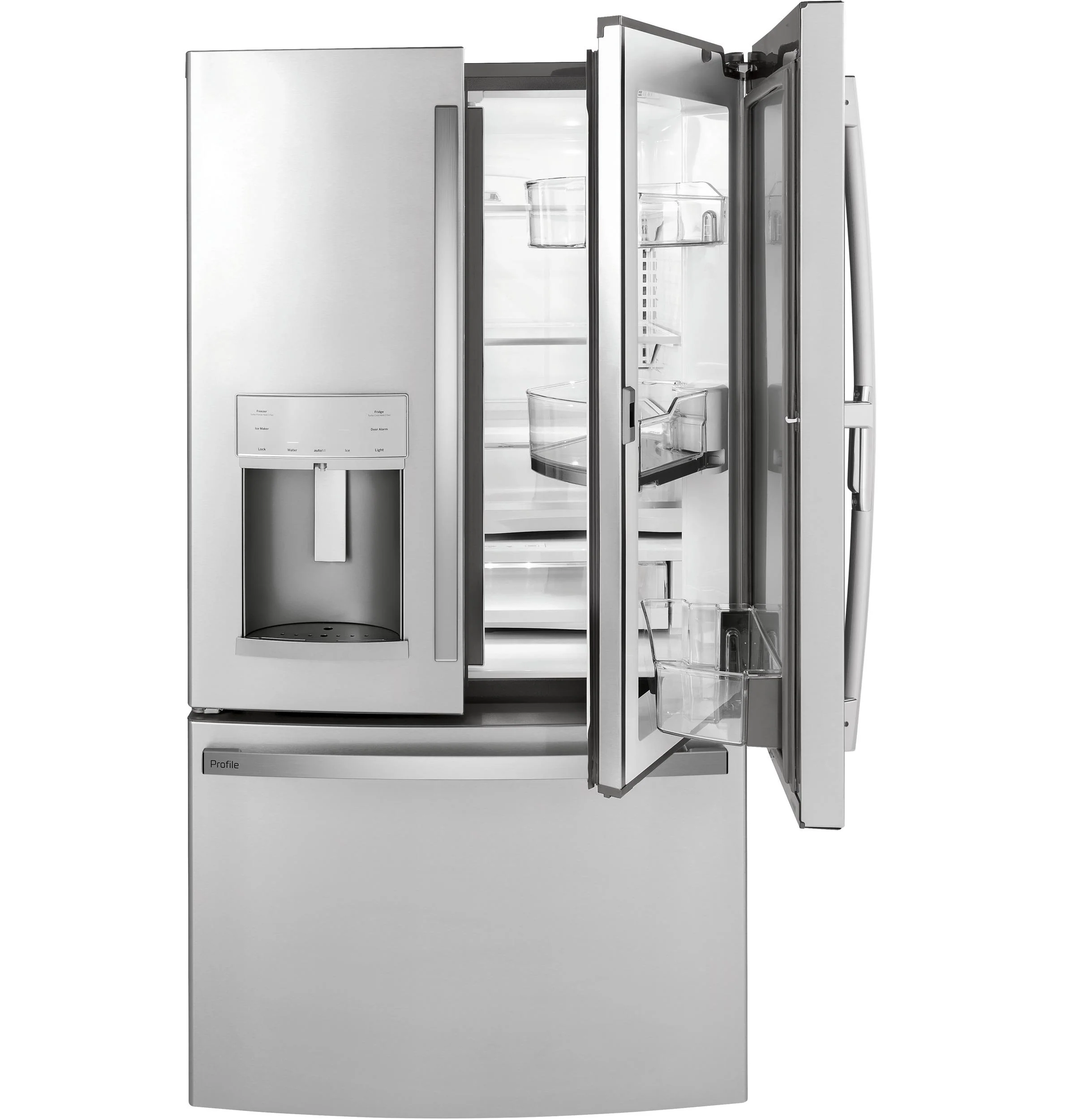 PYD22KYNFS GE Profile™ 22.1 Cu. Ft. Counter-Depth Fingerprint Resistant French-Door Refrigerator with Door In Door and Hands-Free AutoFill - Image 8