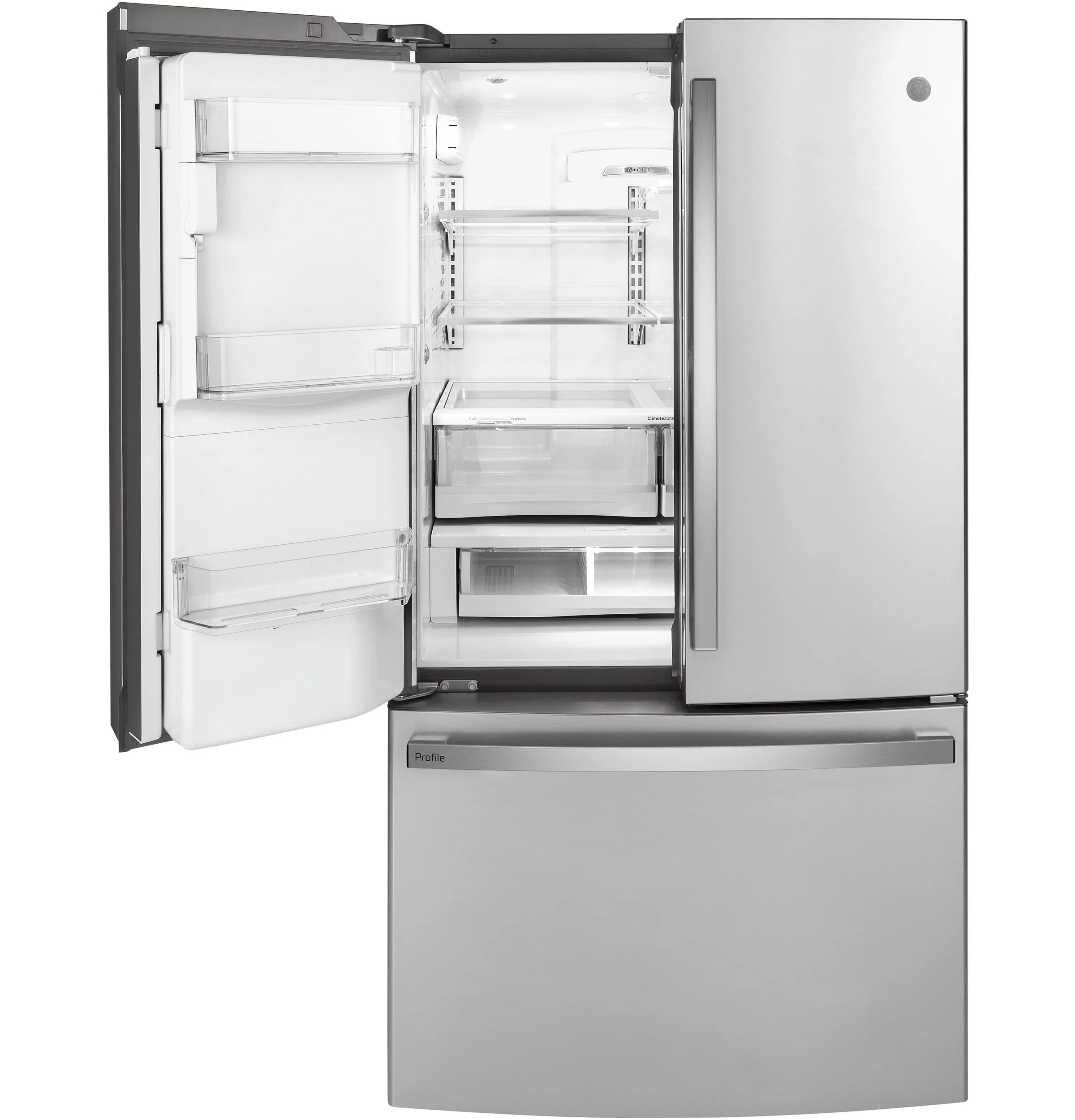 PYD22KYNFS GE Profile™ 22.1 Cu. Ft. Counter-Depth Fingerprint Resistant French-Door Refrigerator with Door In Door and Hands-Free AutoFill - Image 9