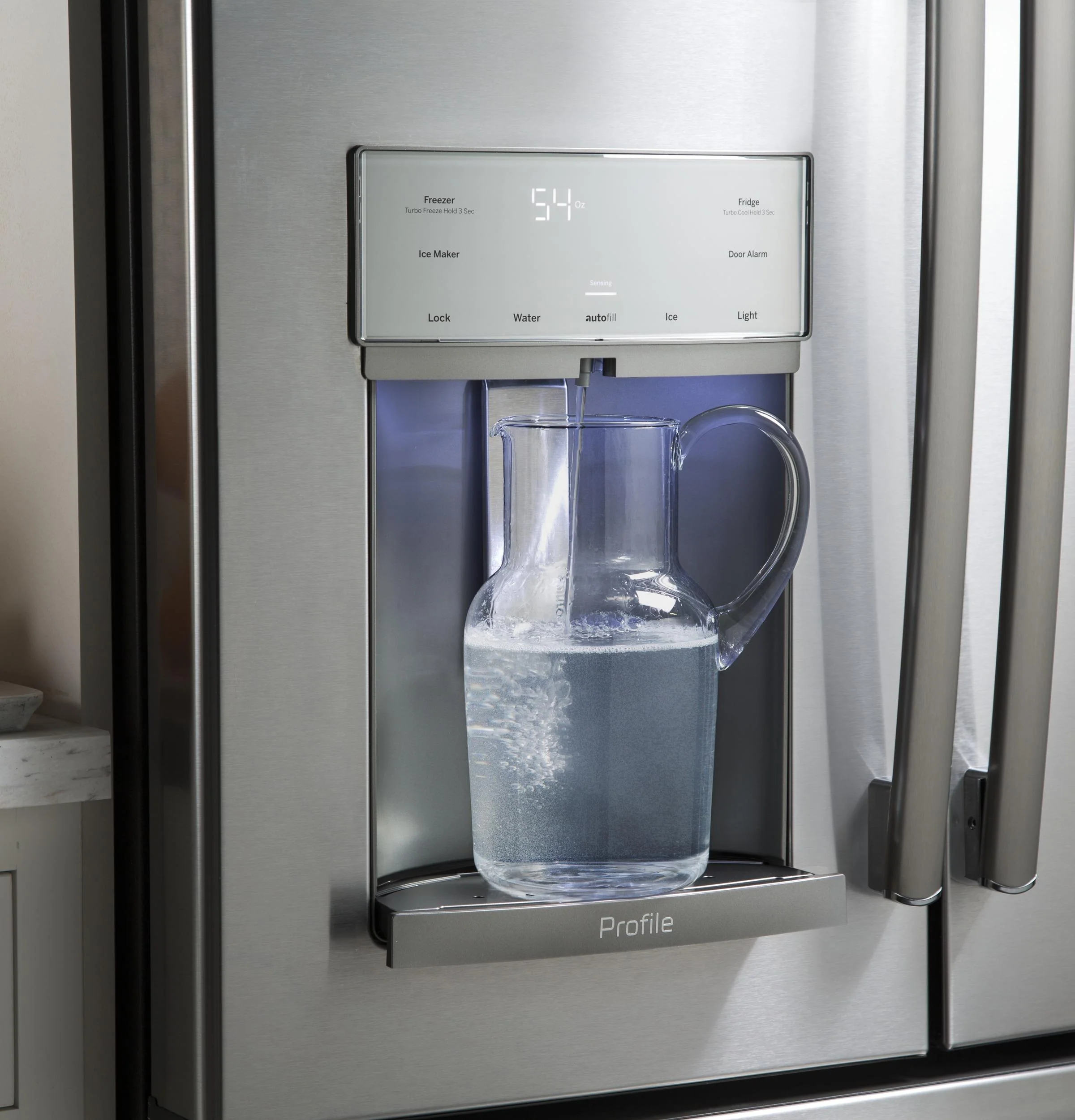 PYE22KBLTS GE Profile™ ENERGY STAR® 22.1 Cu. Ft. Counter-Depth French-Door Refrigerator with Hands-Free AutoFill - Image 19