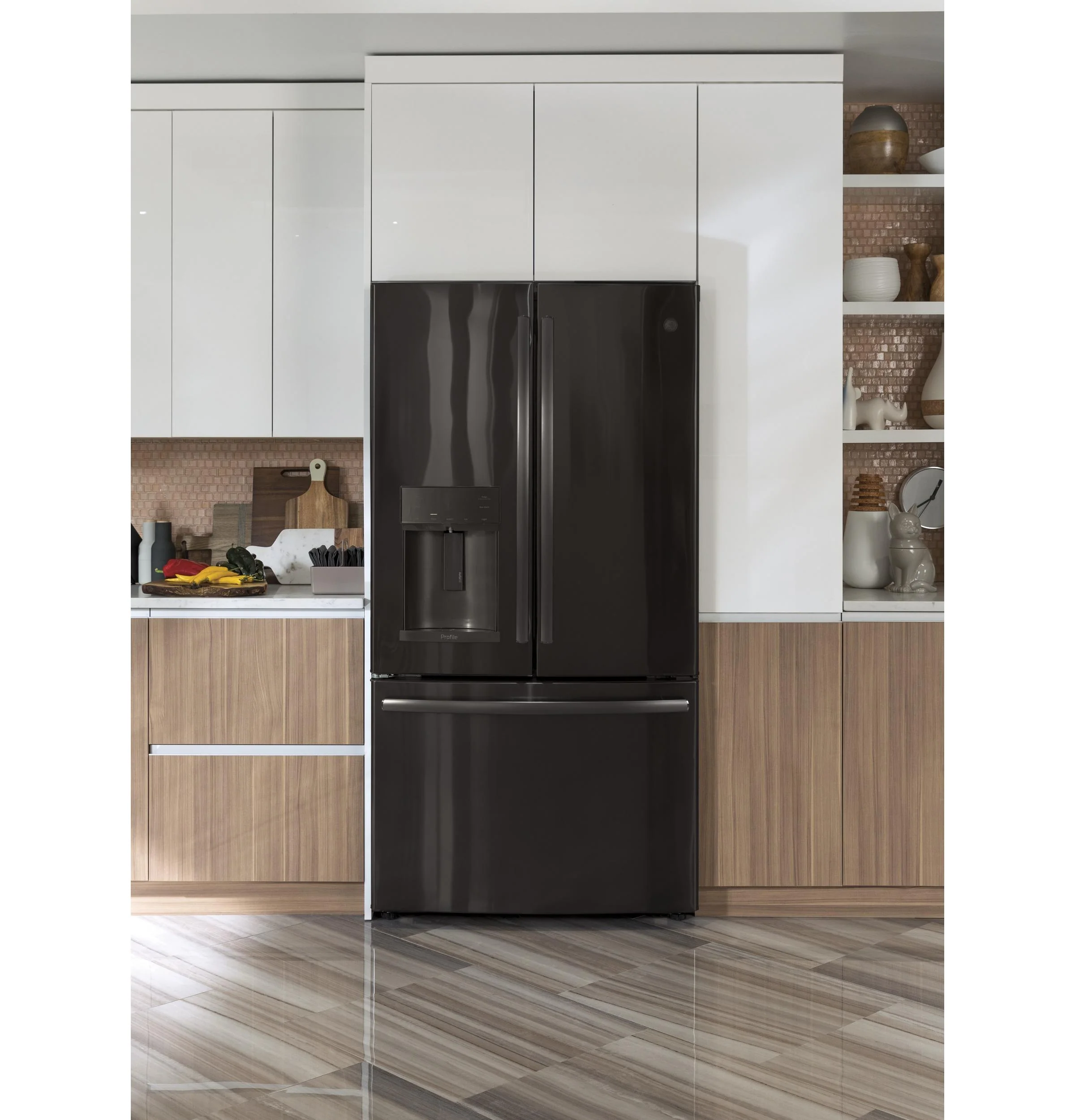PYE22KBLTS GE Profile™ ENERGY STAR® 22.1 Cu. Ft. Counter-Depth French-Door Refrigerator with Hands-Free AutoFill - Image 45
