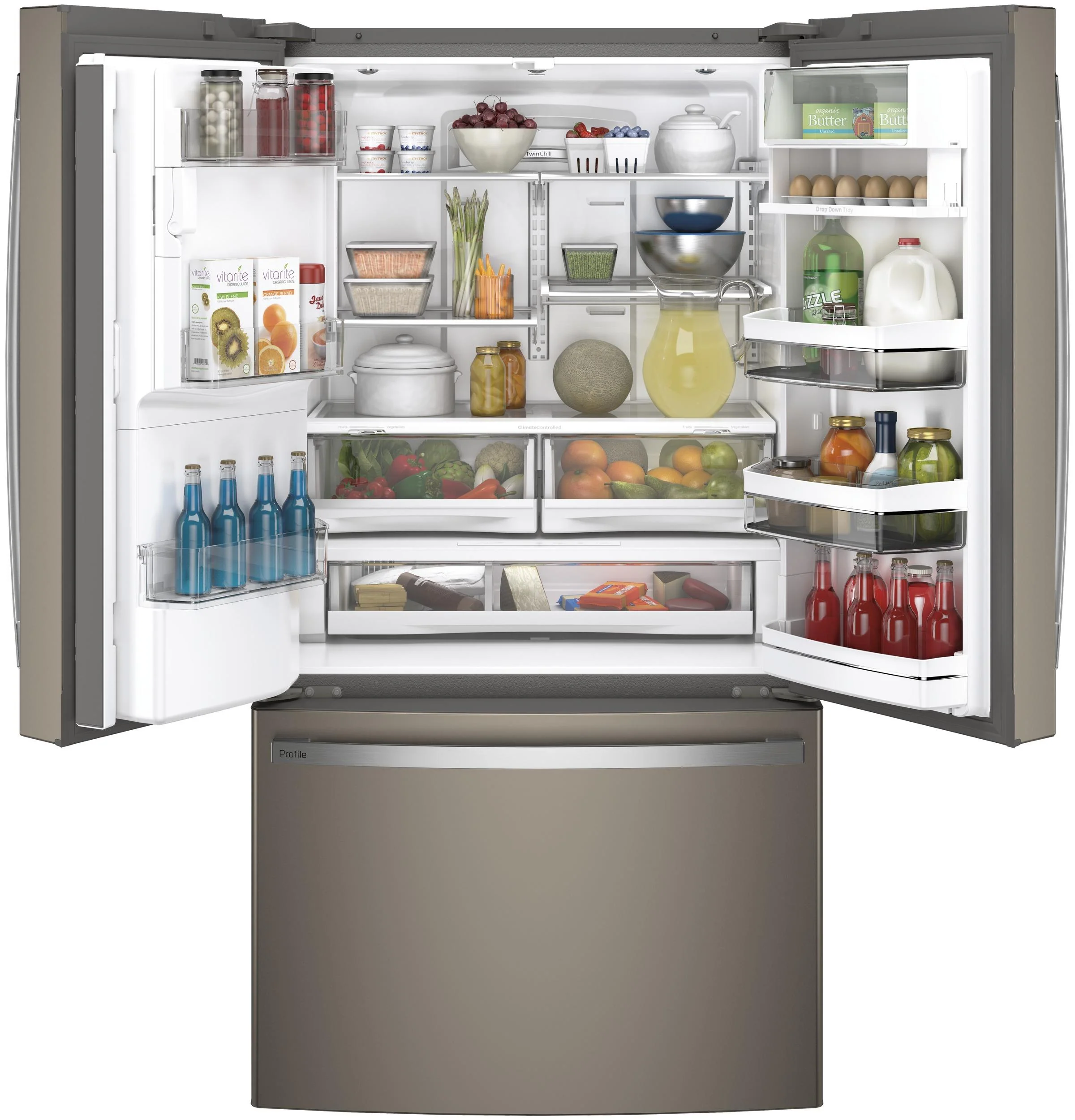 GE Profile™ Series ENERGY STAR® 22.1 Cu. Ft. Counter-Depth French-Door Refrigerator with Hands-Free AutoFill - Image 2