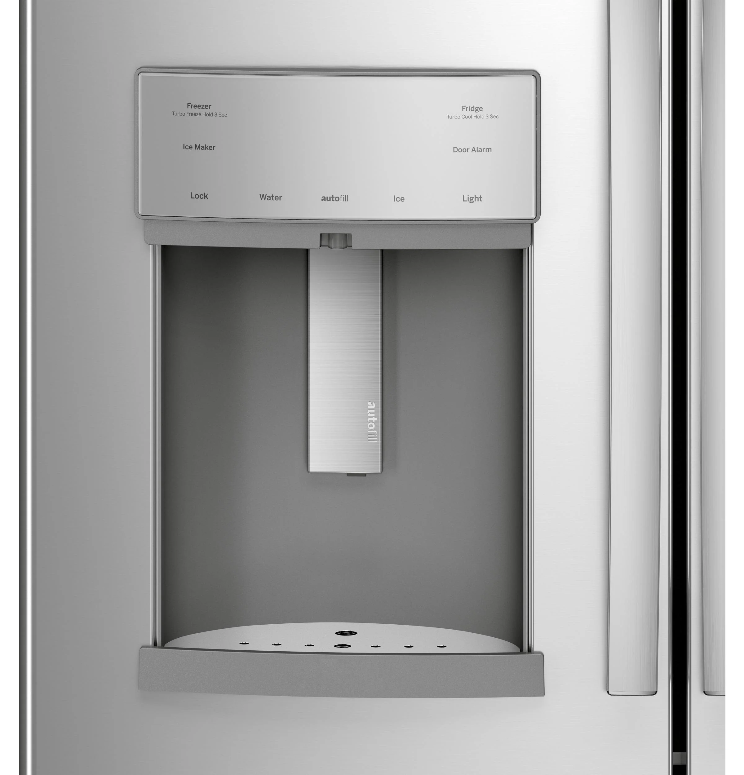 PYE22KYNFS GE Profile™ ENERGY STAR® 22.1 Cu. Ft. Counter-Depth Fingerprint Resistant French-Door Refrigerator with Hands-Free AutoFill - Image 7