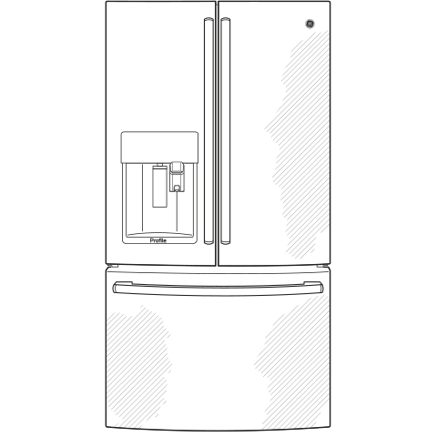 GE Profile™ Series ENERGY STAR® 22.1 Cu. Ft. Smart Counter-Depth Fingerprint Resistant French-Door Refrigerator with Keurig® K-Cup® Brewing System - Image 26