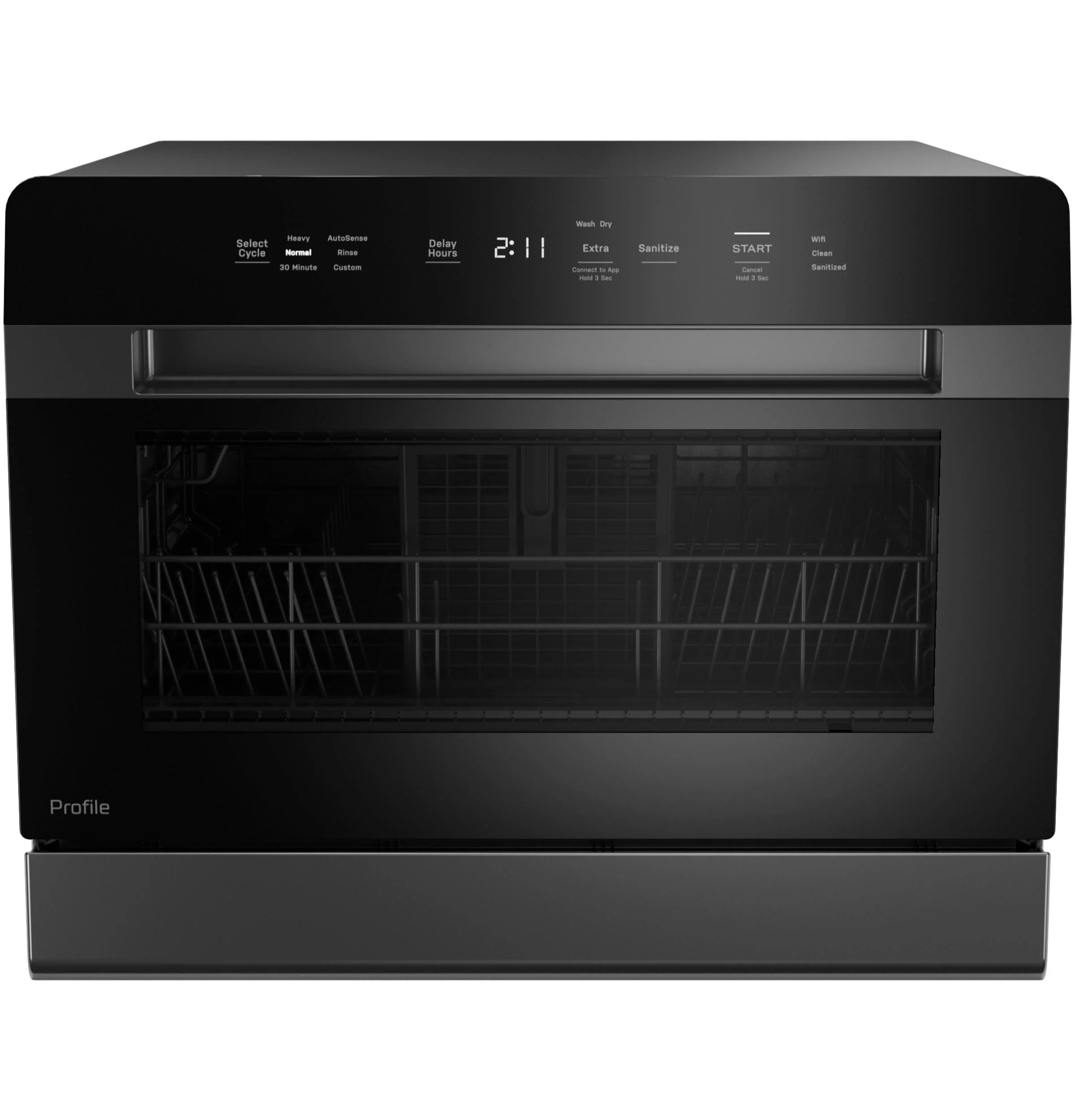 PZF560HGWBB GE Profile™ ENERGY STAR® Smart Compact Dishwasher for Countertop or Built-In - Image 2