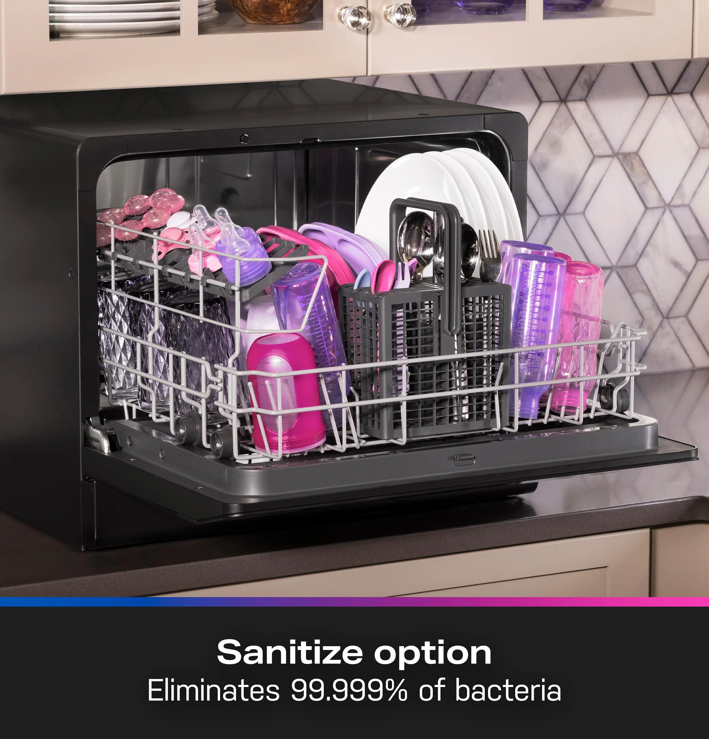 PZF560HGWBB GE Profile™ ENERGY STAR® Smart Compact Dishwasher for Countertop or Built-In - Image 21