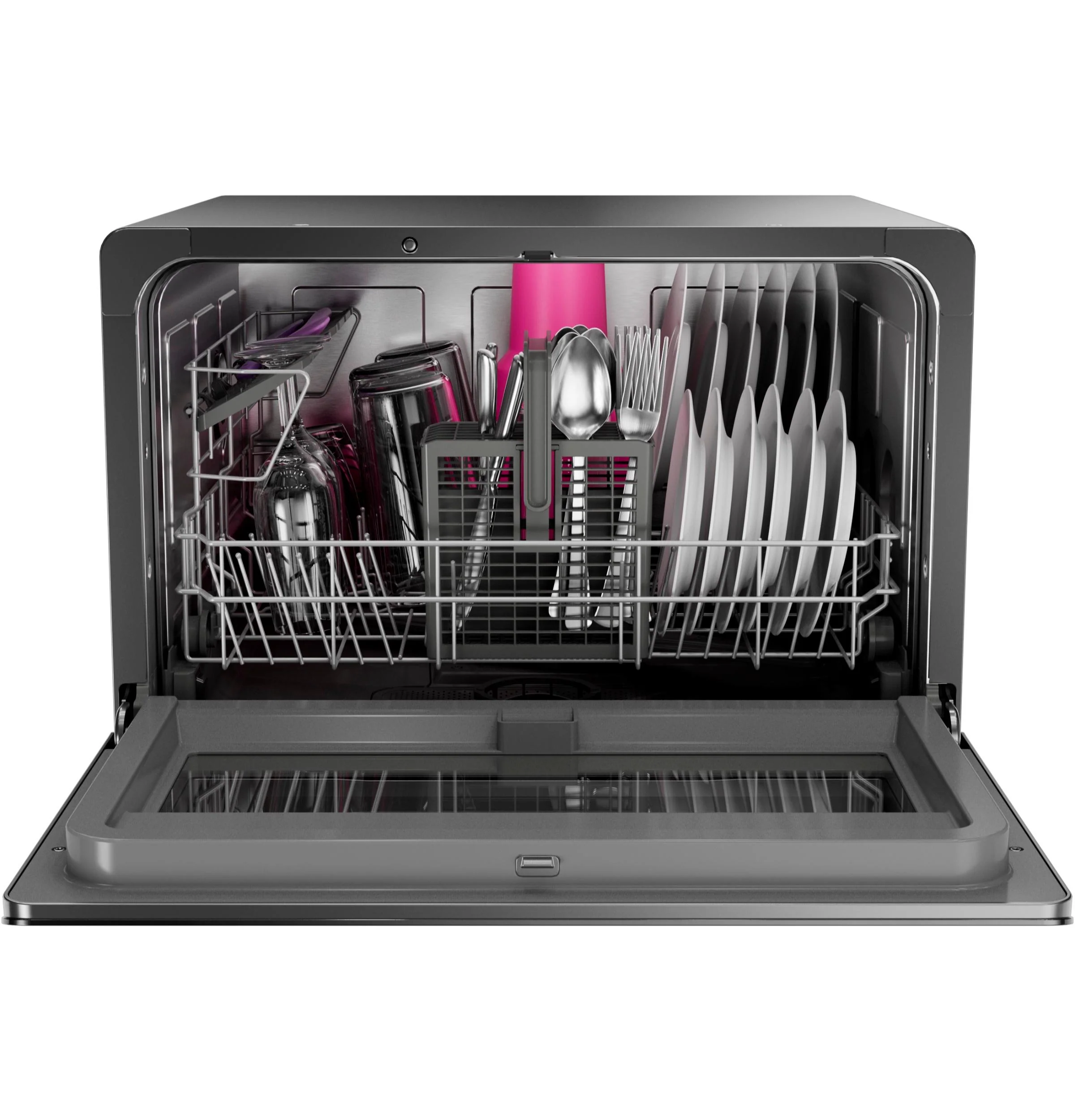 PZF560HGWBB GE Profile™ ENERGY STAR® Smart Compact Dishwasher for Countertop or Built-In - Image 4