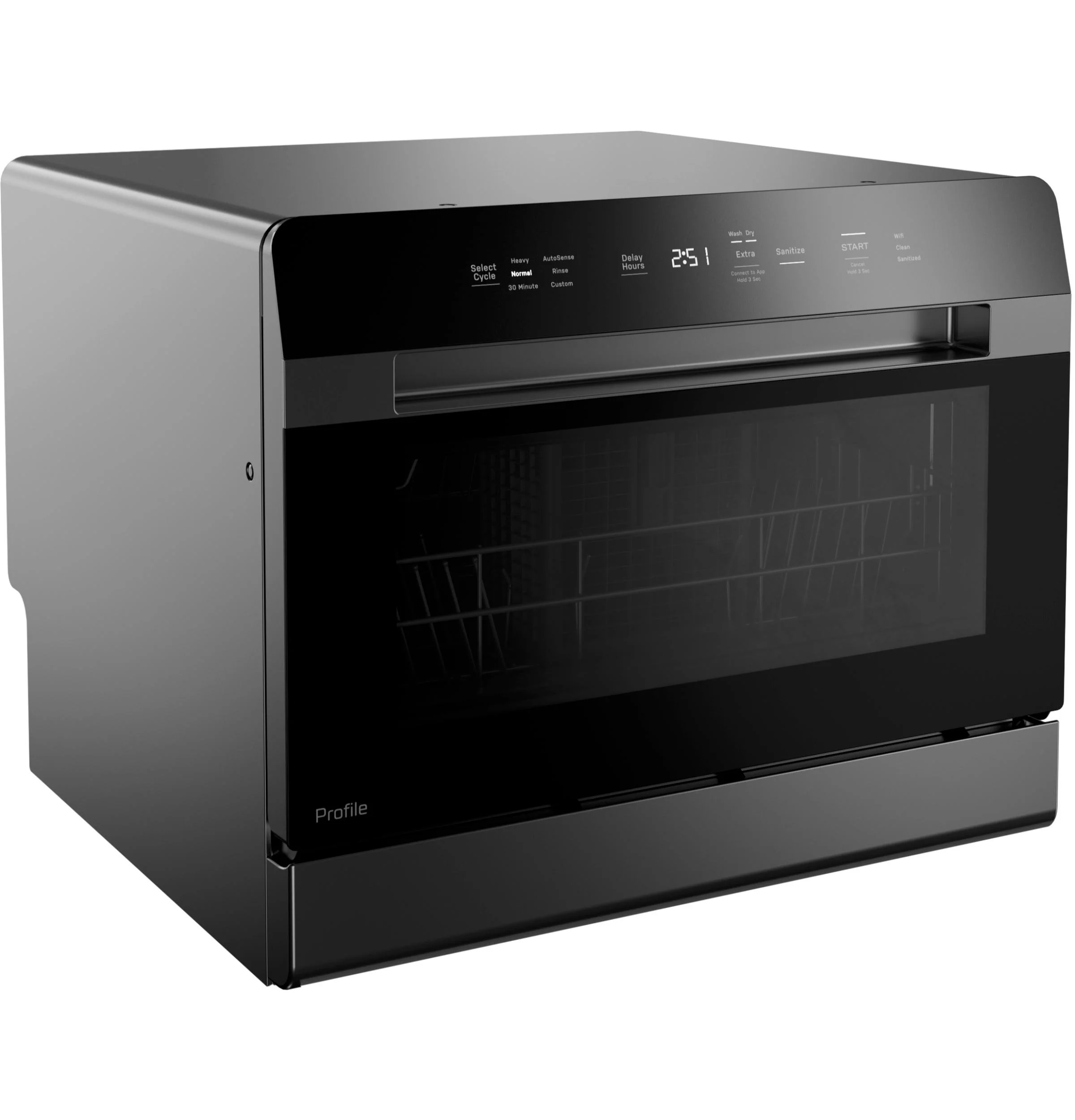PZF560HGWBB GE Profile™ ENERGY STAR® Smart Compact Dishwasher for Countertop or Built-In - Image 6
