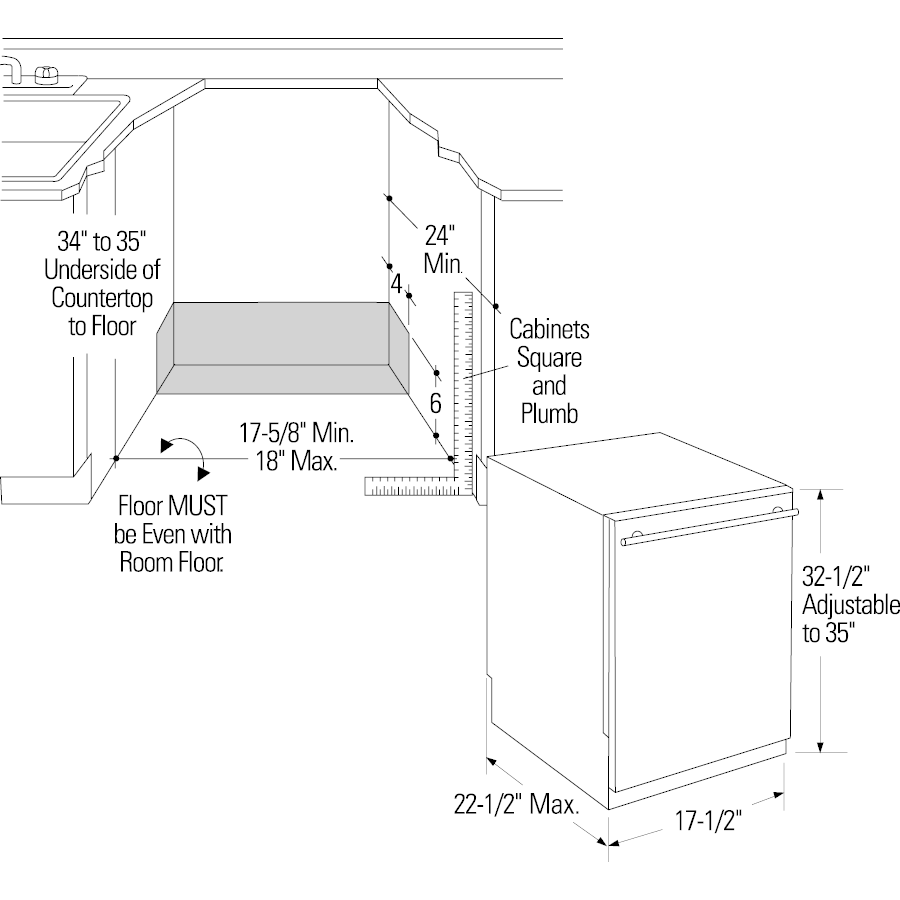 Ge Appliances UDT165SIVII 18" Panel-Ready Dishwasher - Image 7