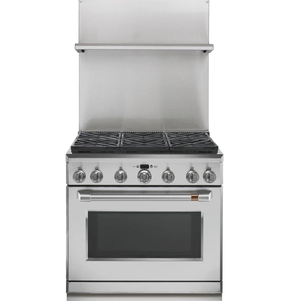 Ge Appliances UXADJB36PSS 36" Professional 30"-36" Adjustable Height Backsplash with Shelf - Image 2