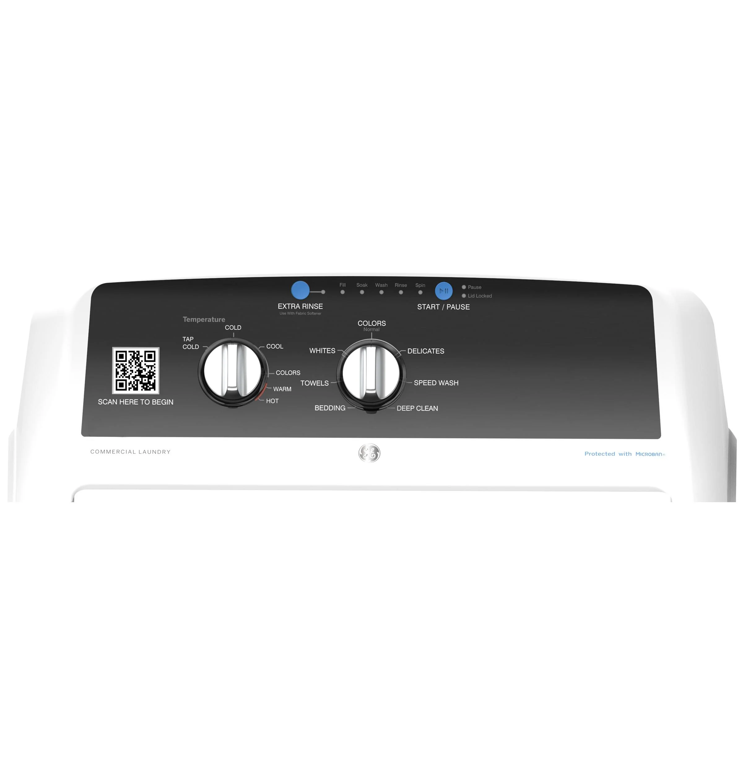 VTW525ASRWB GE® 4.2 cu. ft. Capacity Commercial Washer with Stainless Steel Basket, Built-In App Payment System SITE WIFI REQUIRED - Image 2