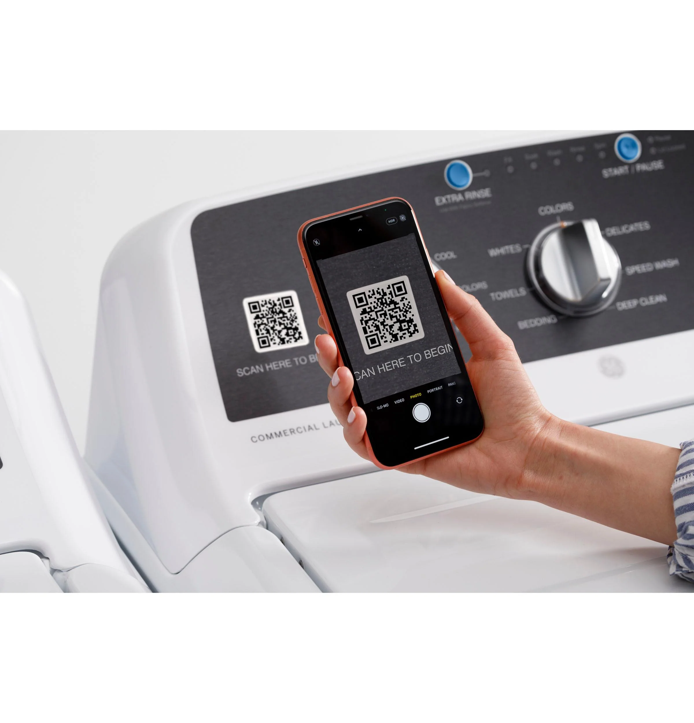 VTW525ASRWB GE® 4.2 cu. ft. Capacity Commercial Washer with Stainless Steel Basket, Built-In App Payment System SITE WIFI REQUIRED - Image 6