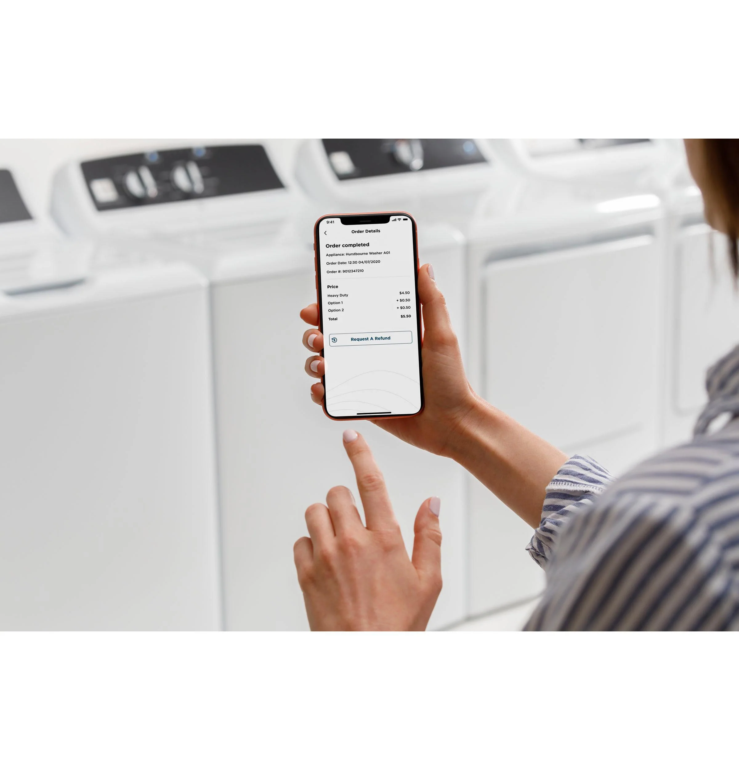 VTW525ASRWB GE® 4.2 cu. ft. Capacity Commercial Washer with Stainless Steel Basket, Built-In App Payment System SITE WIFI REQUIRED - Image 8
