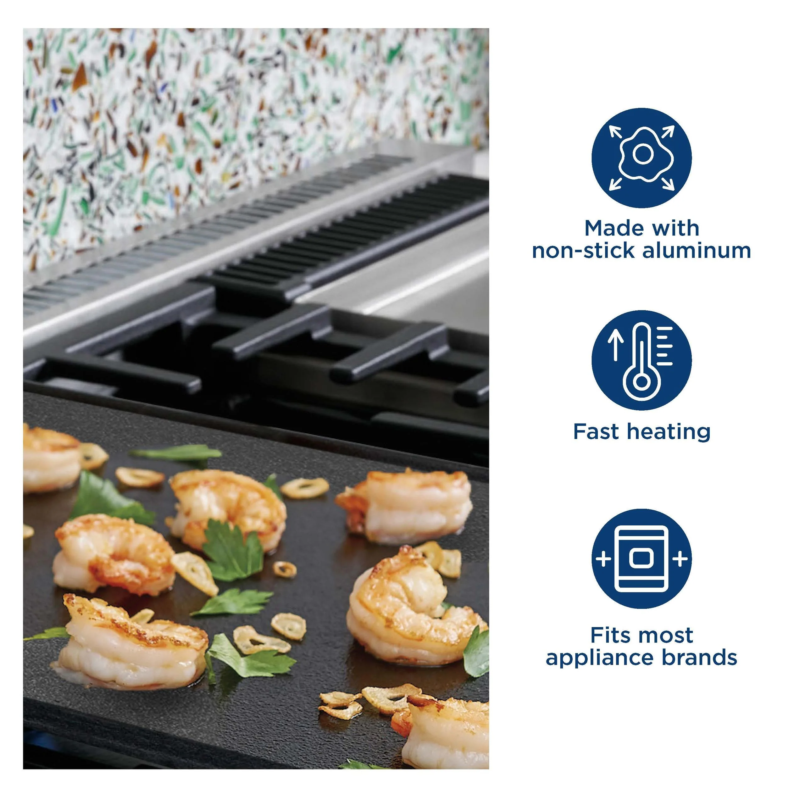 Ge Appliances WB31X24738 Non-Stick Aluminum Griddle - Image 6