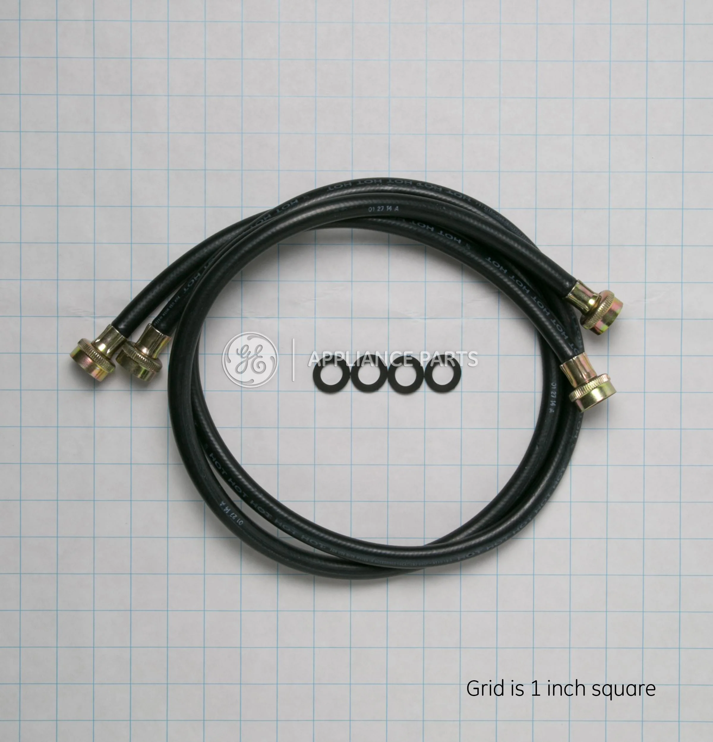 Ge Appliances WH41X10207 Washing Machine 2 Pack Rubber Inlet Hose 4' - Image 2