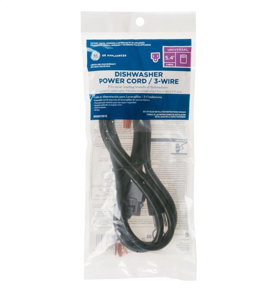 Ge Appliances WX09X70910 Dishwasher power cord 5' 4" - Image 5