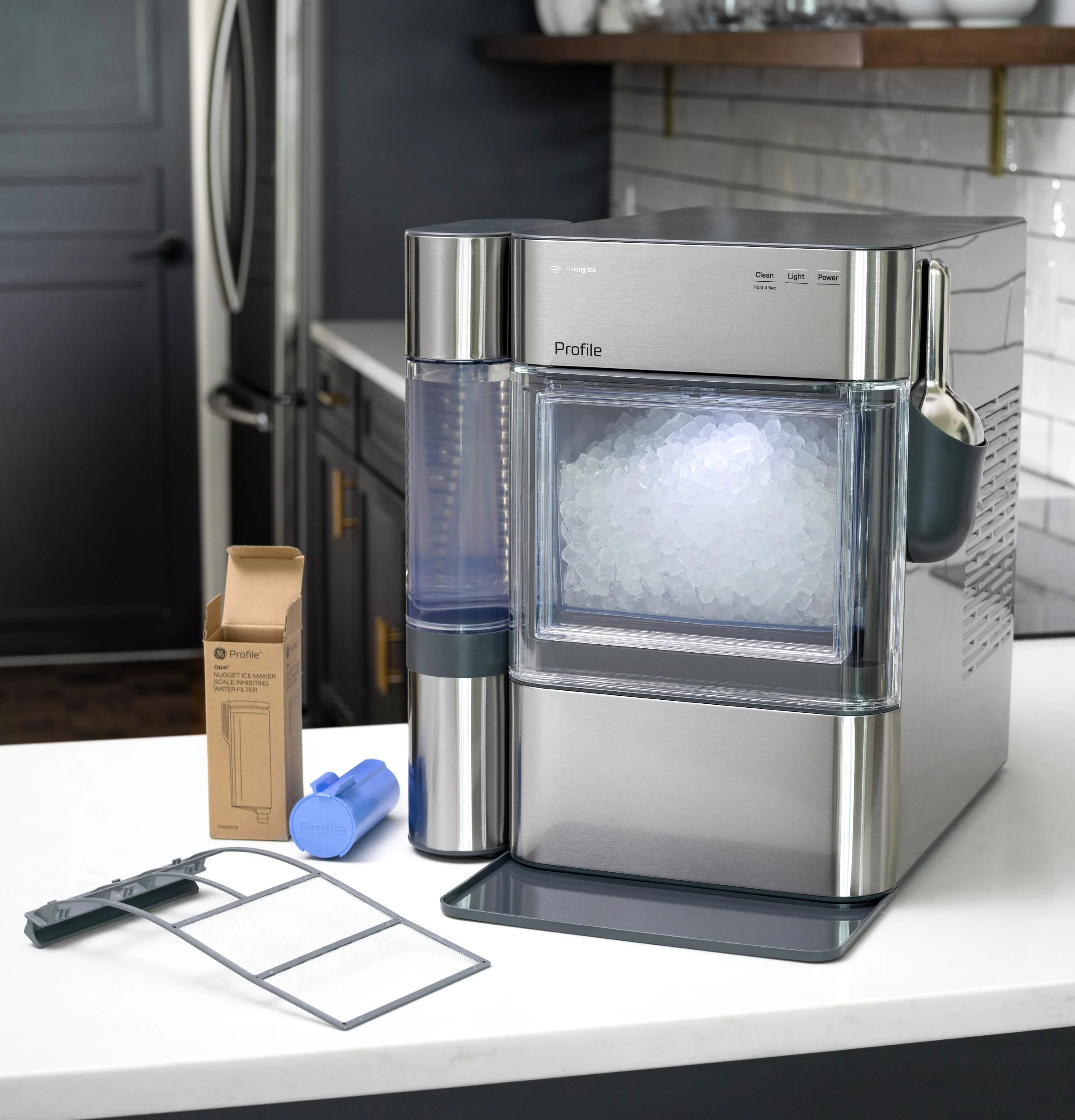 XPIO13SWBB GE Profile™ Opal™ 2.0 Ultra Nugget Ice Maker with Side Tank and Scale Inhibiting Filter - Image 13