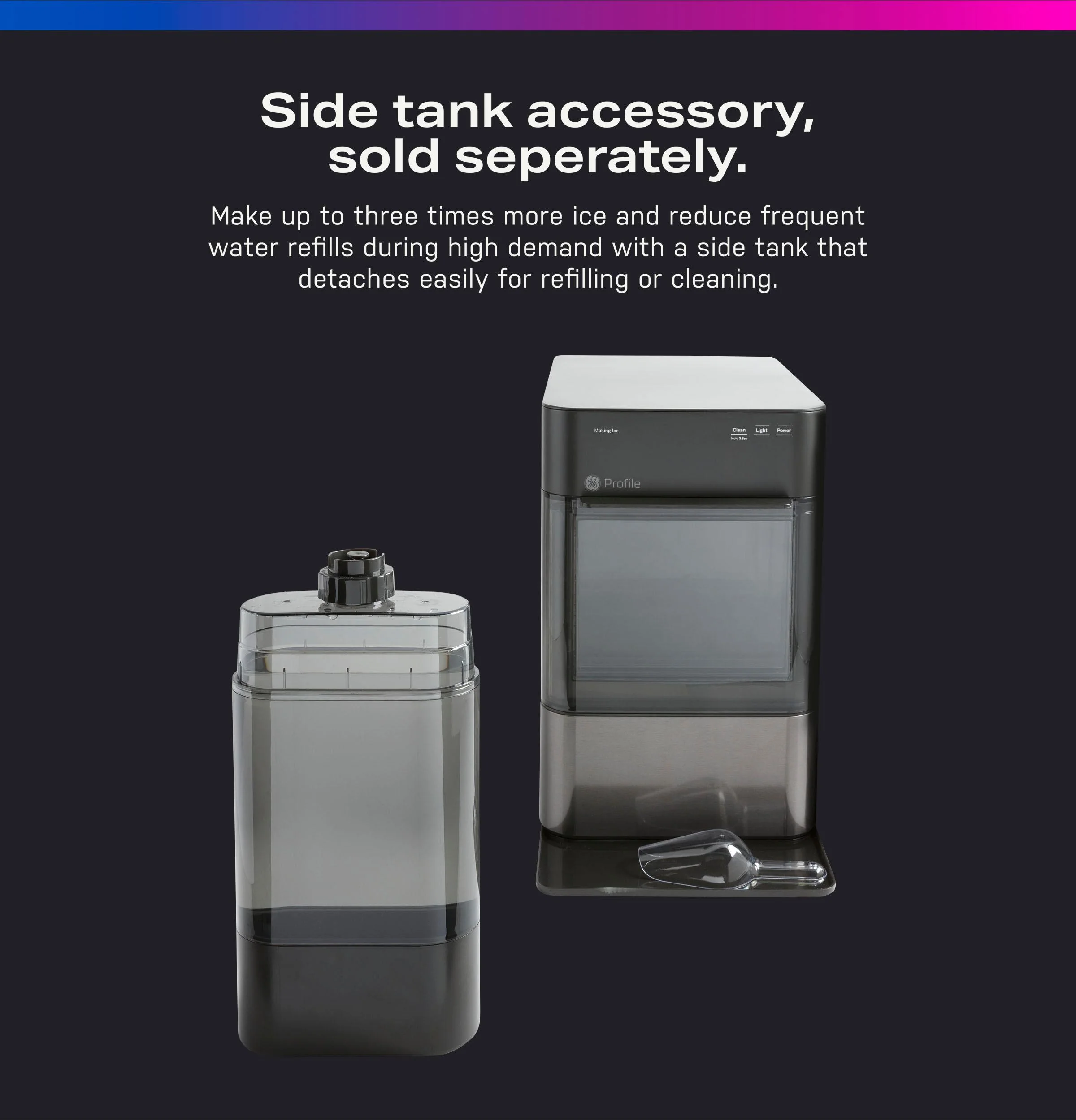 XPIO23SCSS GE Profile™ Opal™ 2.0 Nugget Ice Maker - Image 17