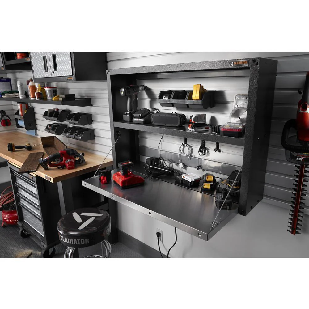 Gladiator GAWB04HWEG 4' Adjustable Height Hardwood Workbench - Image 10