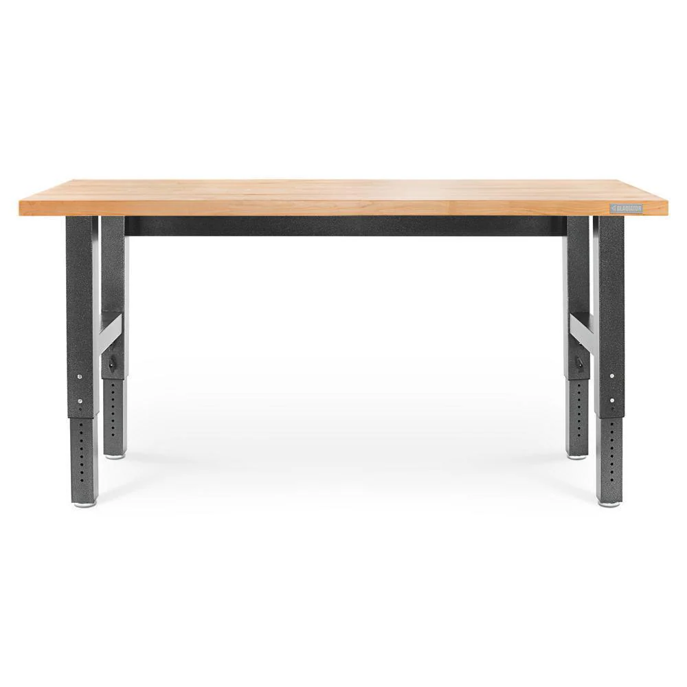 Gladiator GAWB06HWEG 6' Adjustable Height Hardwood Workbench