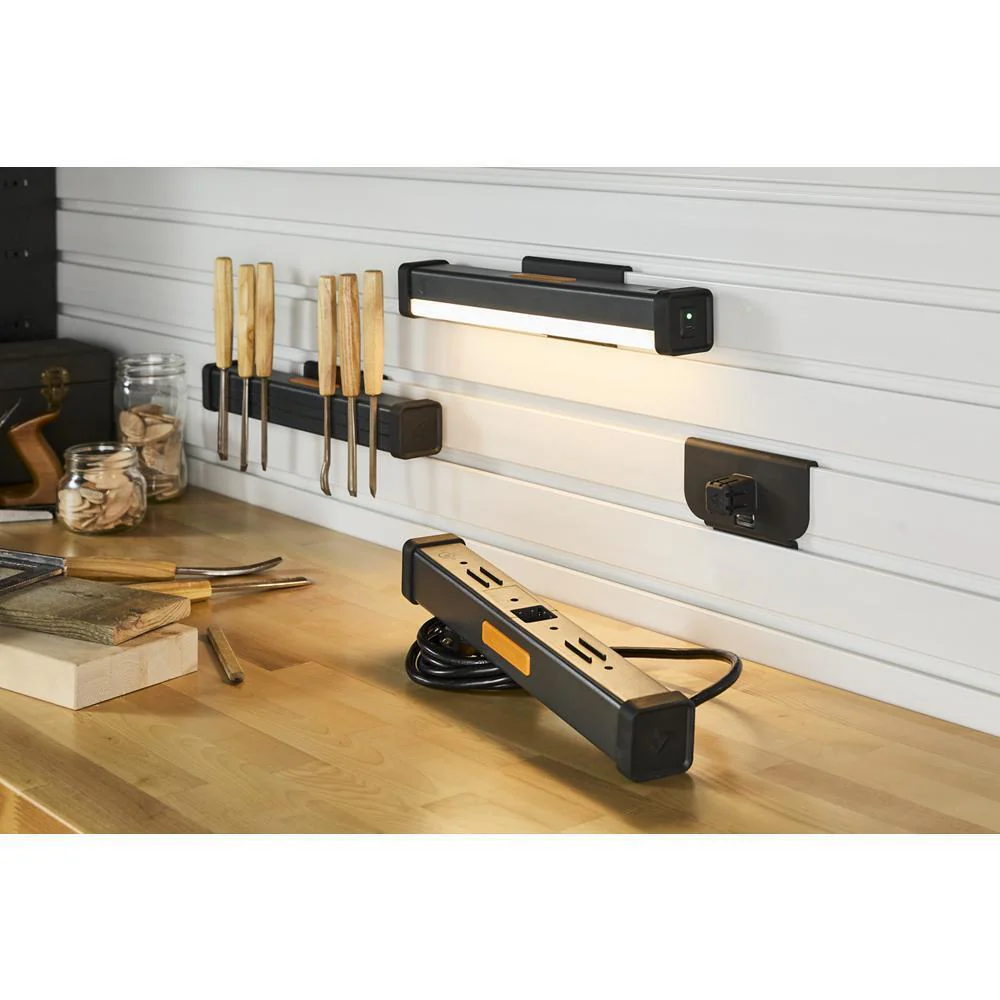 Gladiator GAWB06HWGW 6' Adjustable Height Hardwood Workbench - Image 11