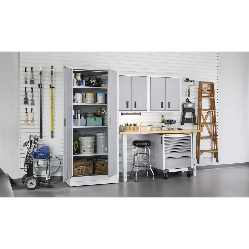 Gladiator GAWB06HWGW 6' Adjustable Height Hardwood Workbench - Image 3