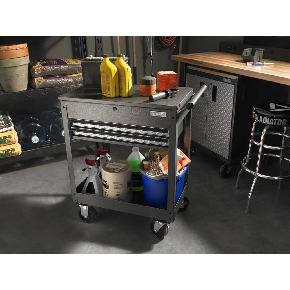 Gladiator GAWB06HWGW 6' Adjustable Height Hardwood Workbench - Image 5