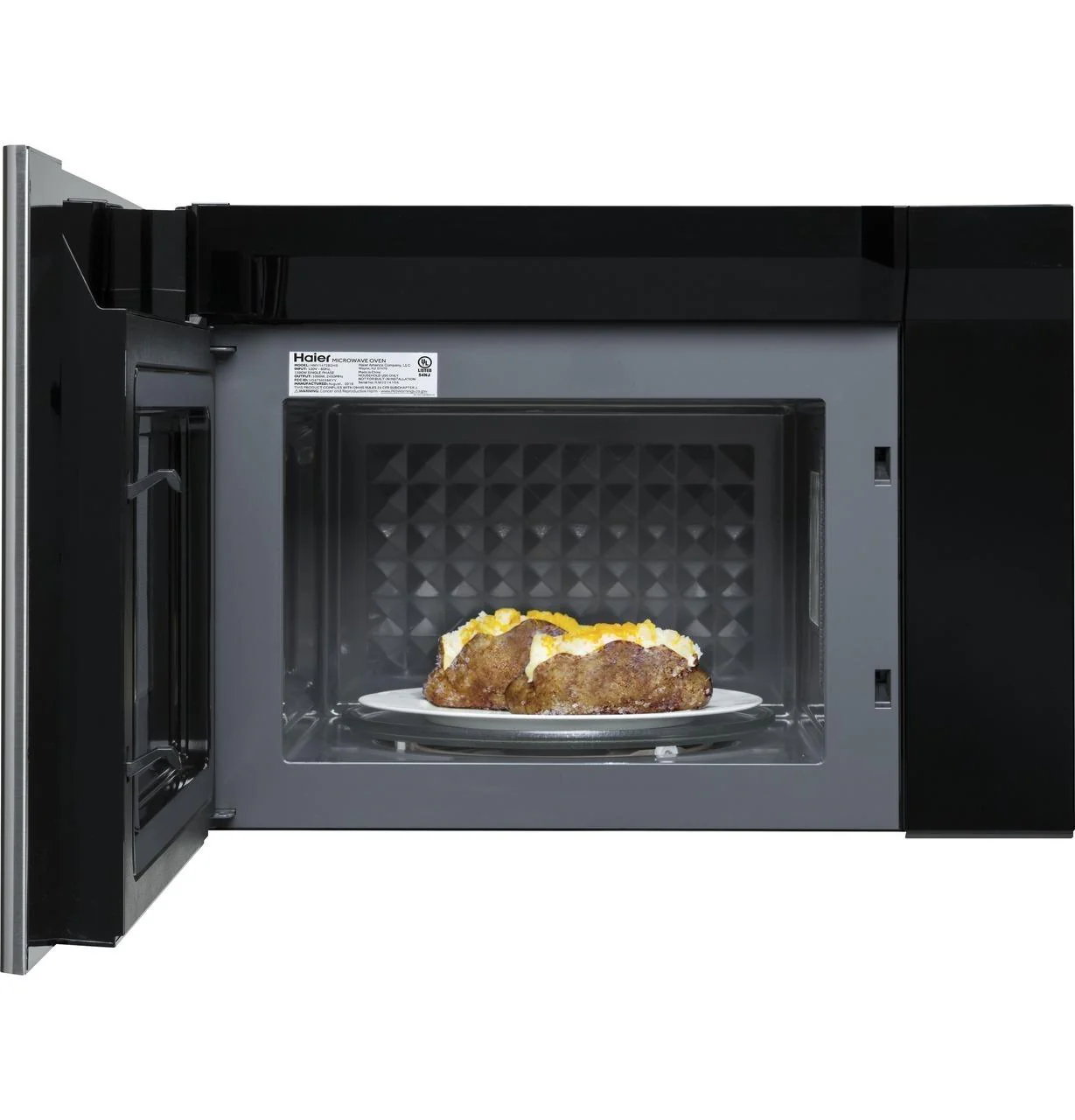Haier HMV1472BHS 24" 1.4 Cu. Ft. Over-The-Range Microwave Oven - Image 8