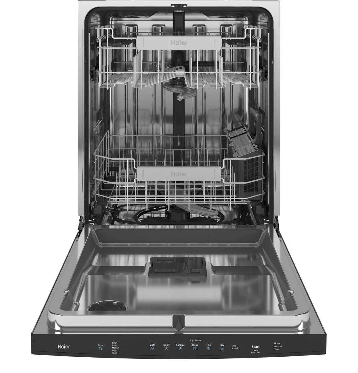 Haier ENERGY STAR® Smart Top Control with Stainless Steel Interior Dishwasher with Sanitize Cycle - Image 4