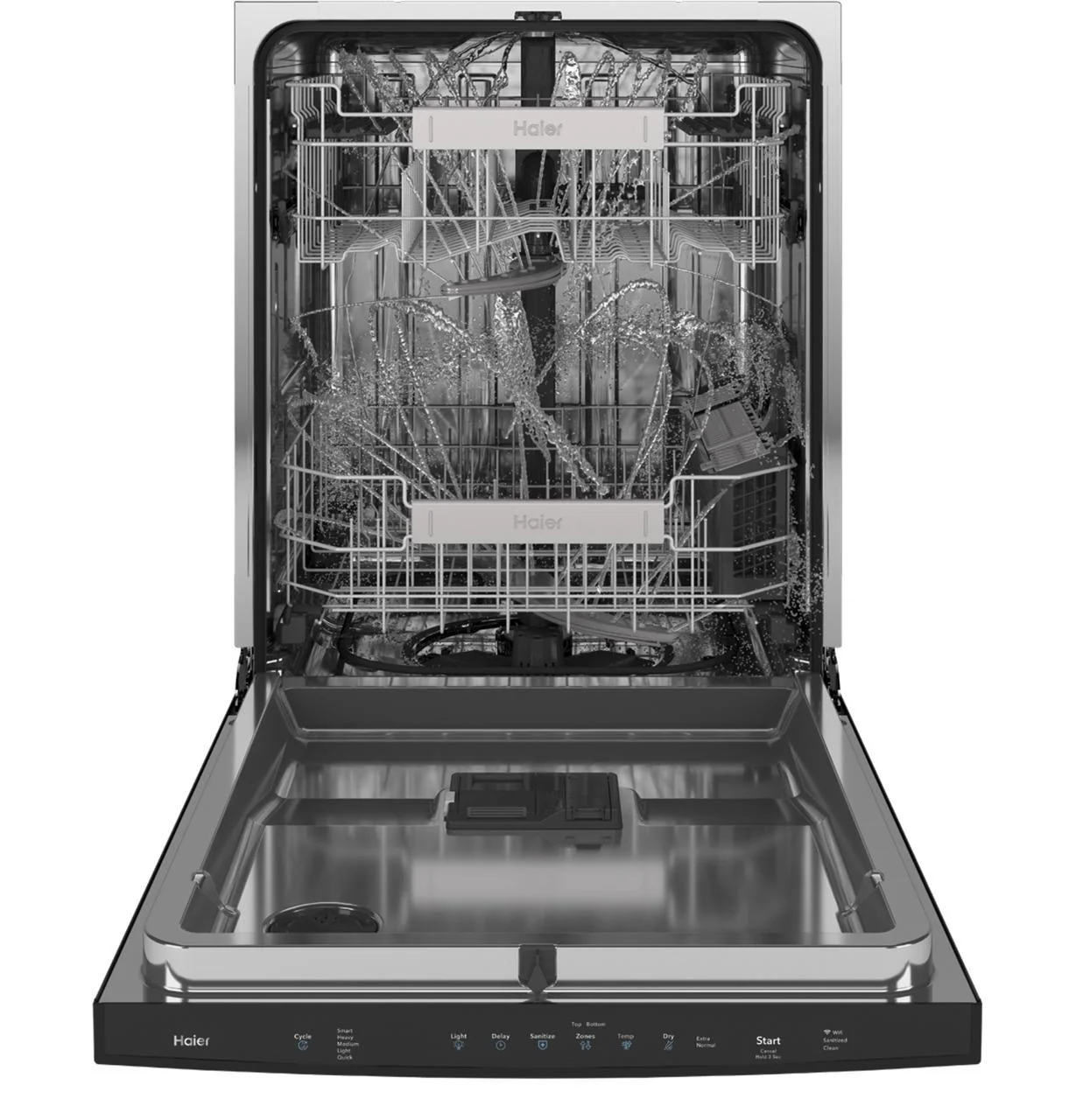 Haier ENERGY STAR® Smart Top Control with Stainless Steel Interior Dishwasher with Sanitize Cycle - Image 40