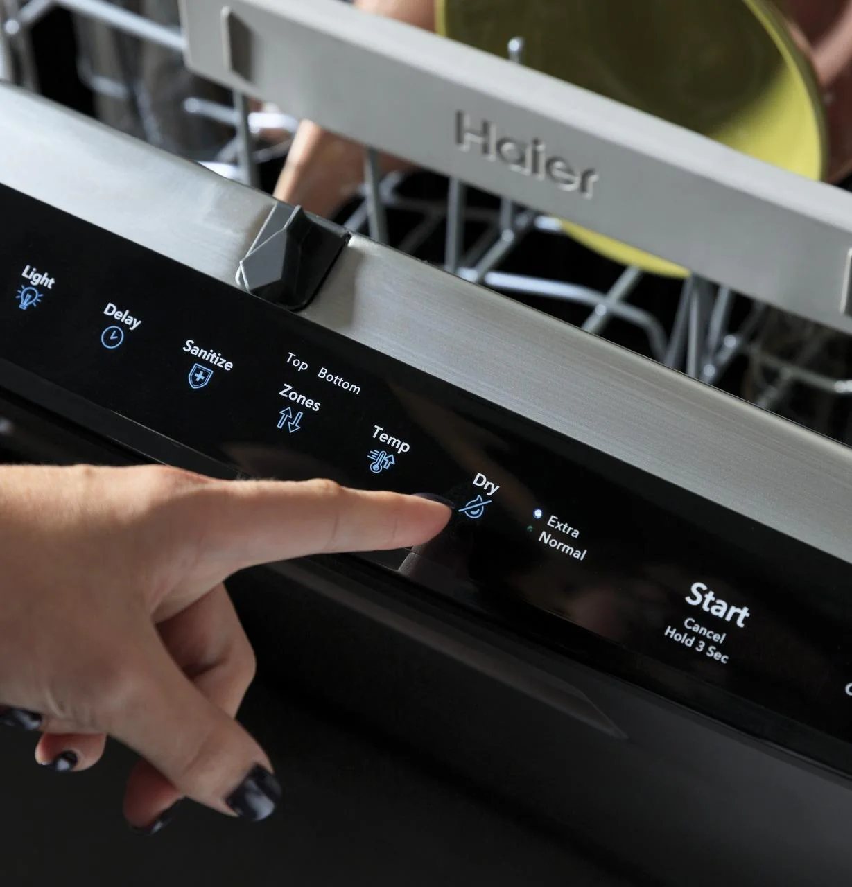 Haier ENERGY STAR® Smart Top Control with Stainless Steel Interior Dishwasher with Sanitize Cycle - Image 49