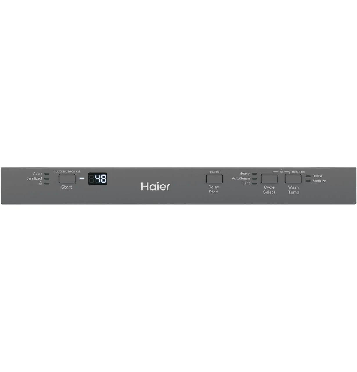 QDT125SSLSS Haier ENERGY STAR® 18" Stainless Steel Interior Dishwasher with Sanitize Cycle - Image 3