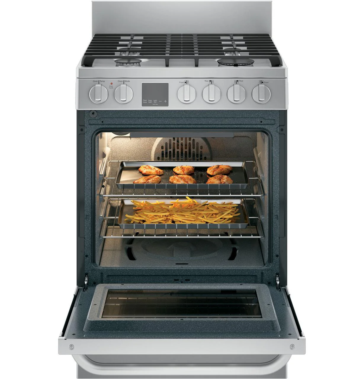 Haier QGAS740RMSS 24" 2.9 Cu. Ft. Gas Free-Standing Range with Convection and Modular Backguard - Image 10
