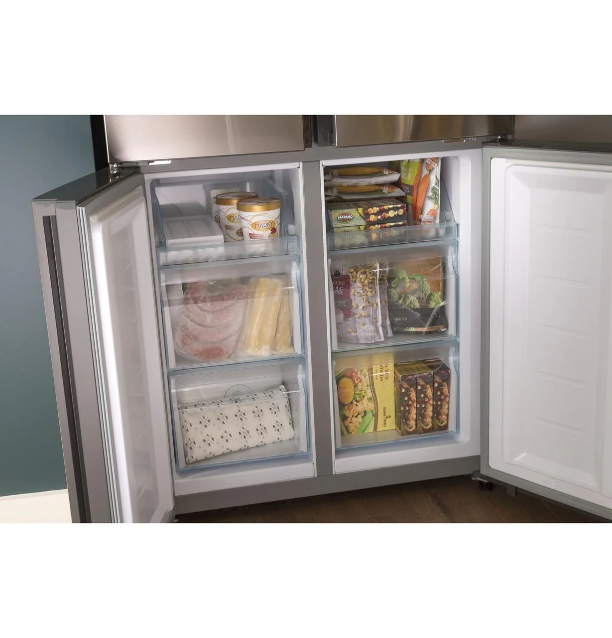 QHE16HYPFS Haier ENERGY STAR® 16.8 Cu. Ft. Quad Door Refrigerator - Image 46