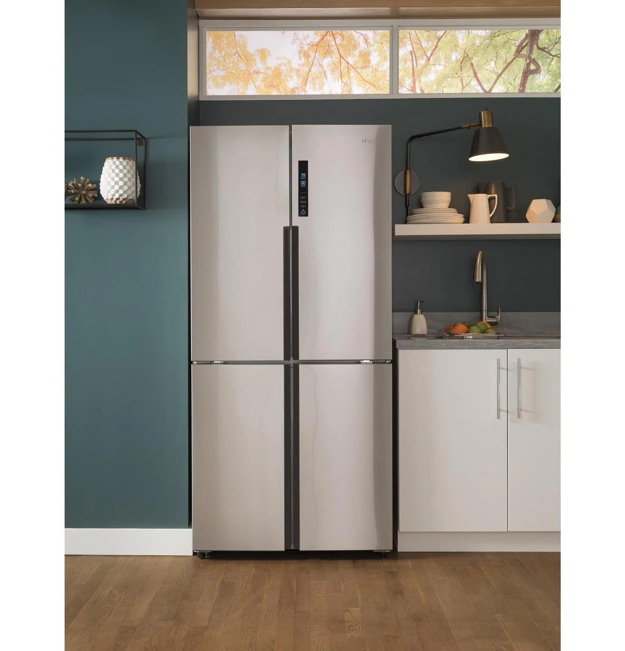 QHE16HYPFS Haier ENERGY STAR® 16.8 Cu. Ft. Quad Door Refrigerator - Image 5