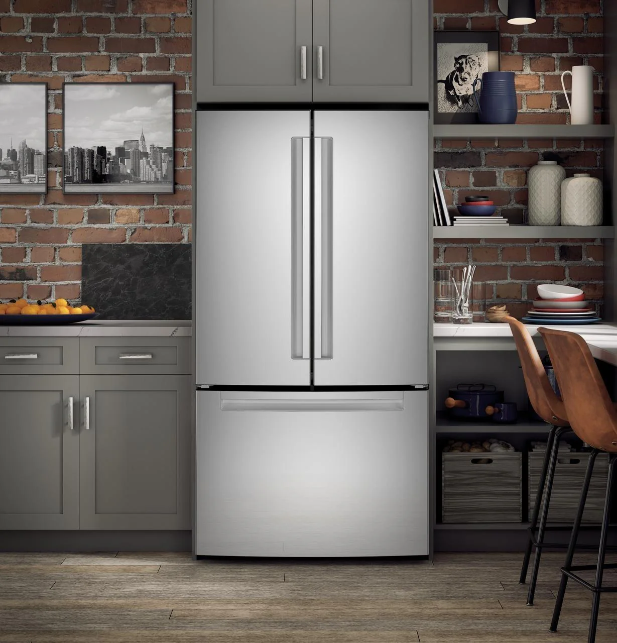 QNE27JYMFS Haier ENERGY STAR® 27.0 Cu. Ft. Fingerprint Resistant French-Door Refrigerator - Image 13