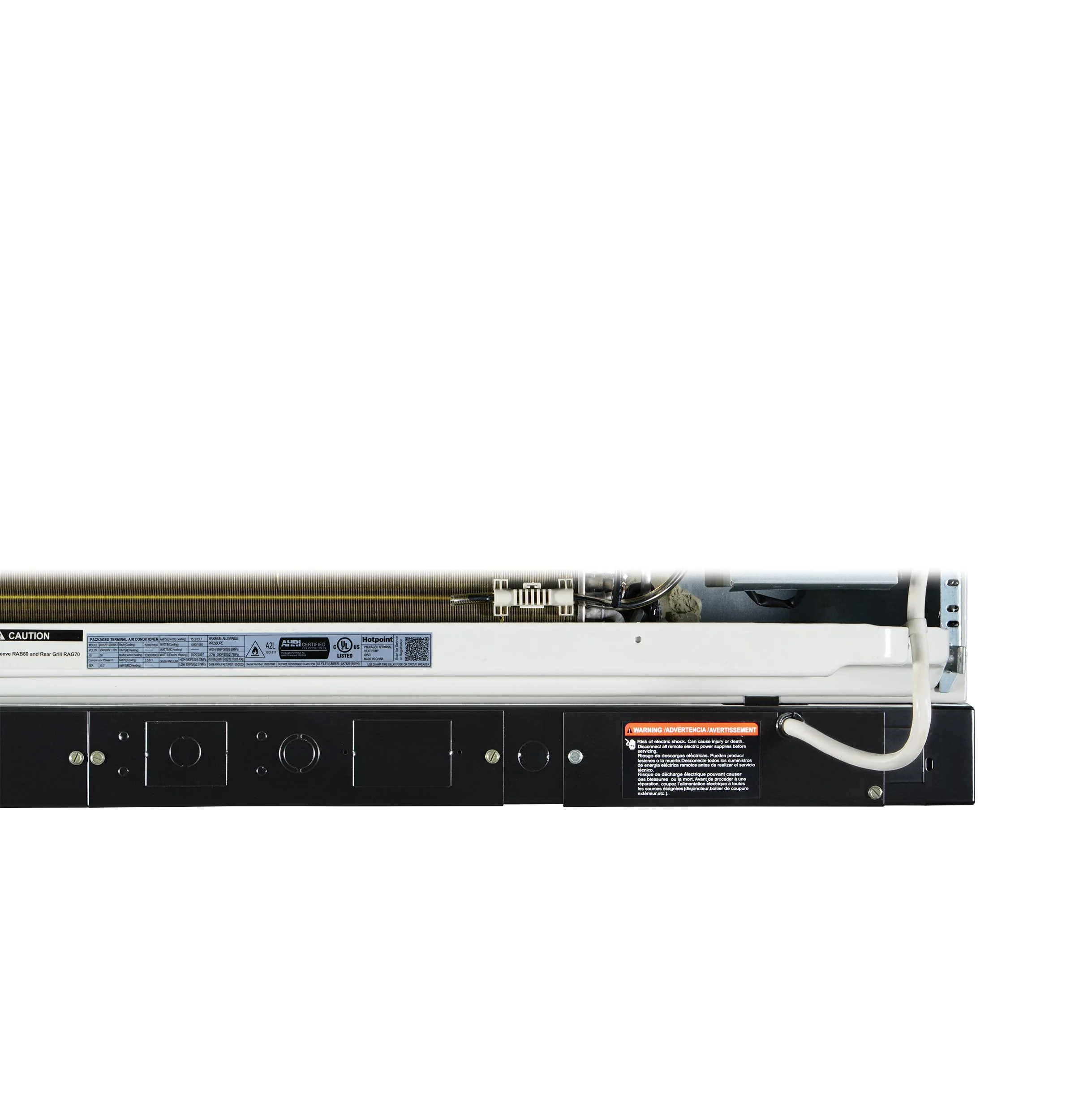 AH12E15D3B Hotpoint® PTAC with Electric Heat 15,000 BTU, 230/208V, 20amp - Image 7
