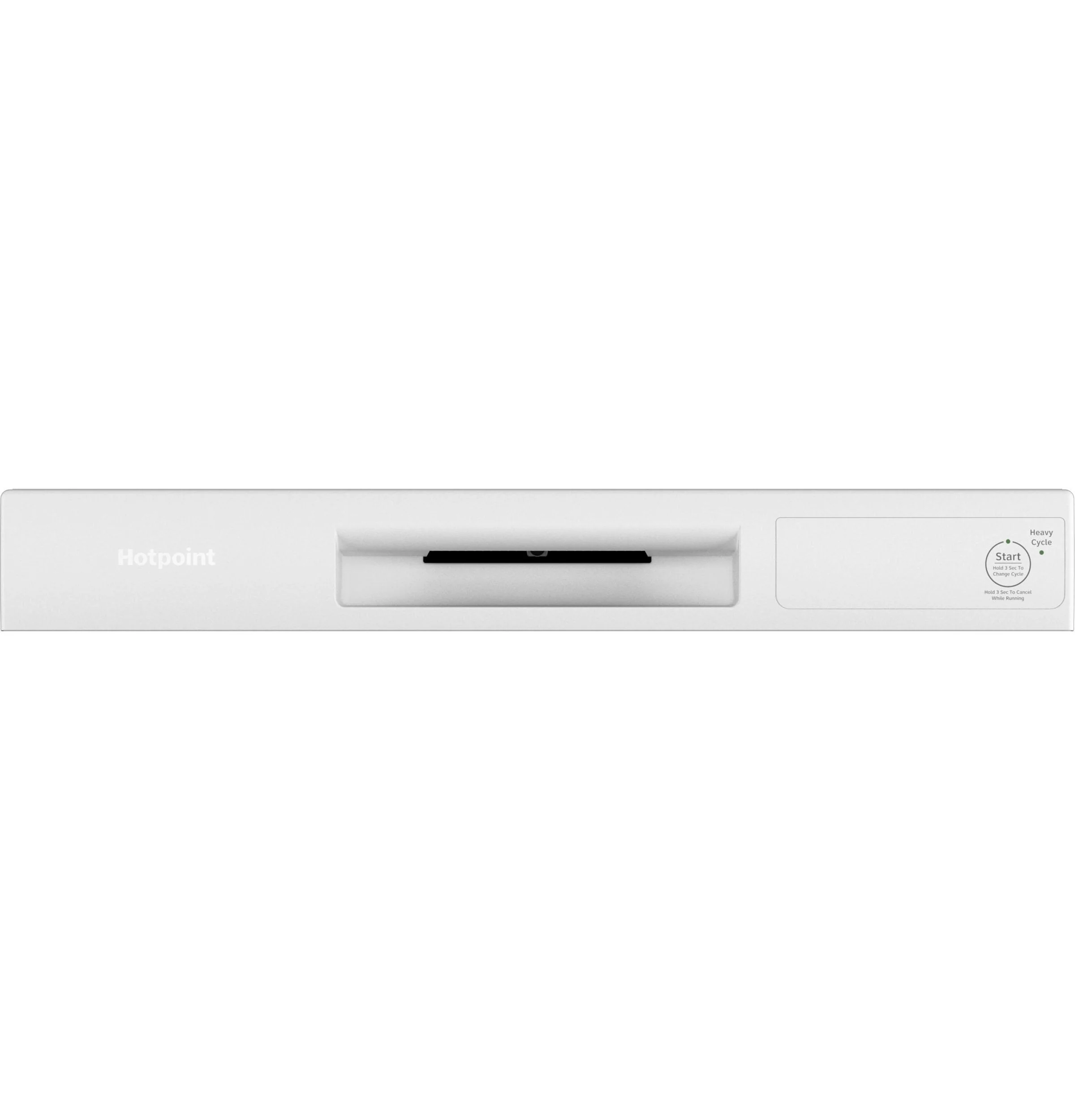 HDF310PGRWW Hotpoint® One Button Dishwasher with Plastic Interior - Image 4