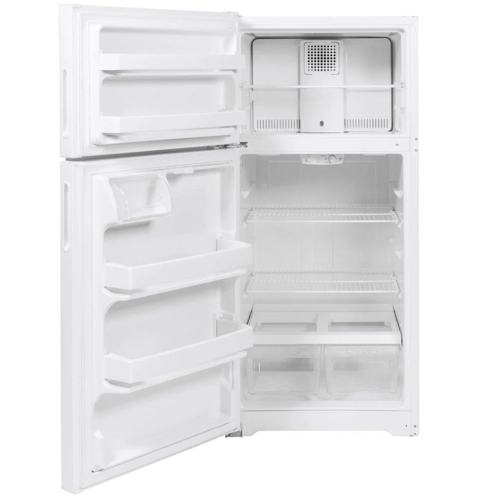 HPE16BTNLWW Hotpoint® ENERGY STAR® 15.6 Cu. Ft. Recessed Handle Top-Freezer Refrigerator - Image 4