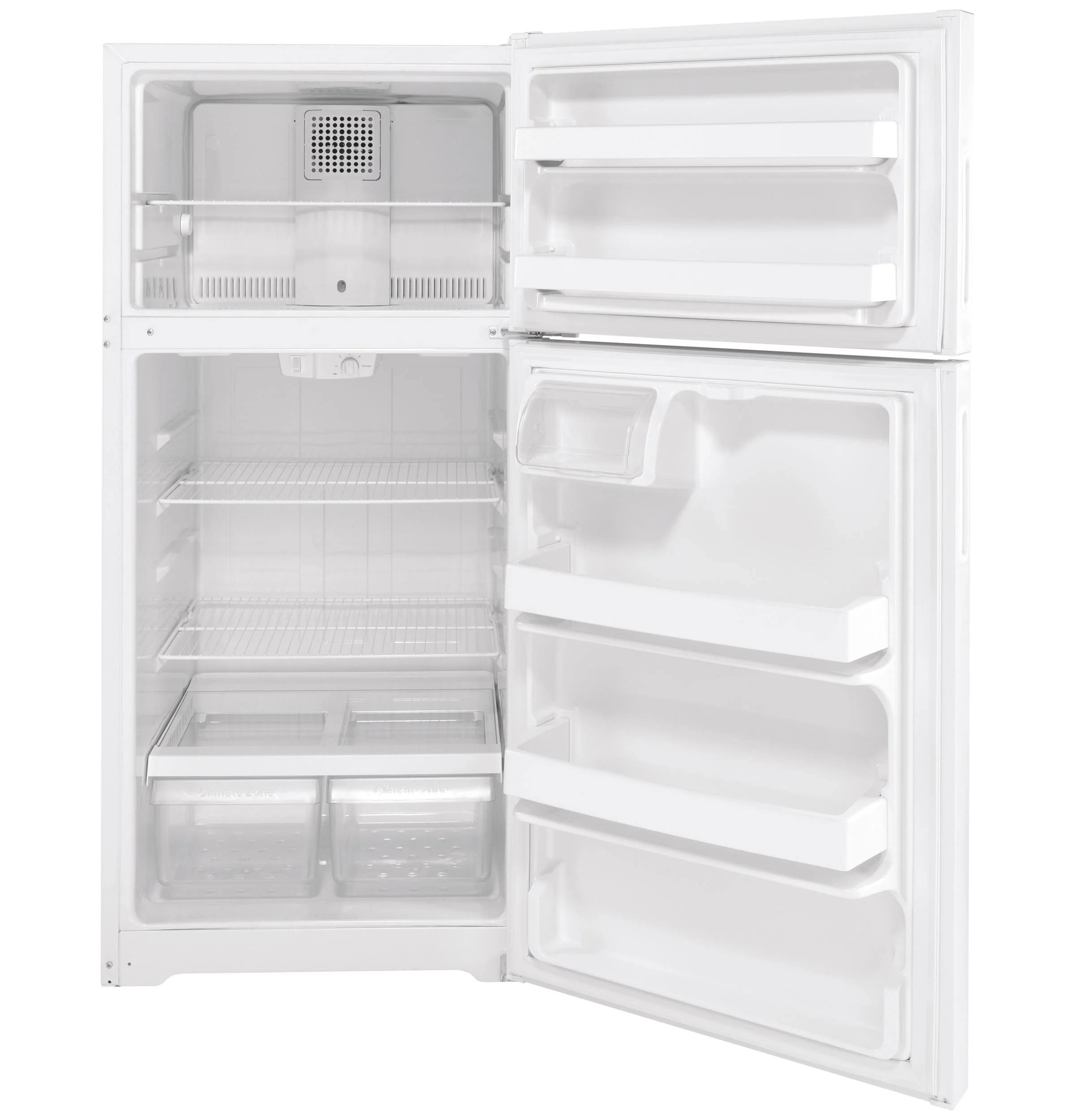 HPE16BTNRWW Hotpoint® ENERGY STAR® 15.6 Cu. Ft. Recessed Handle Top-Freezer Refrigerator - Image 3