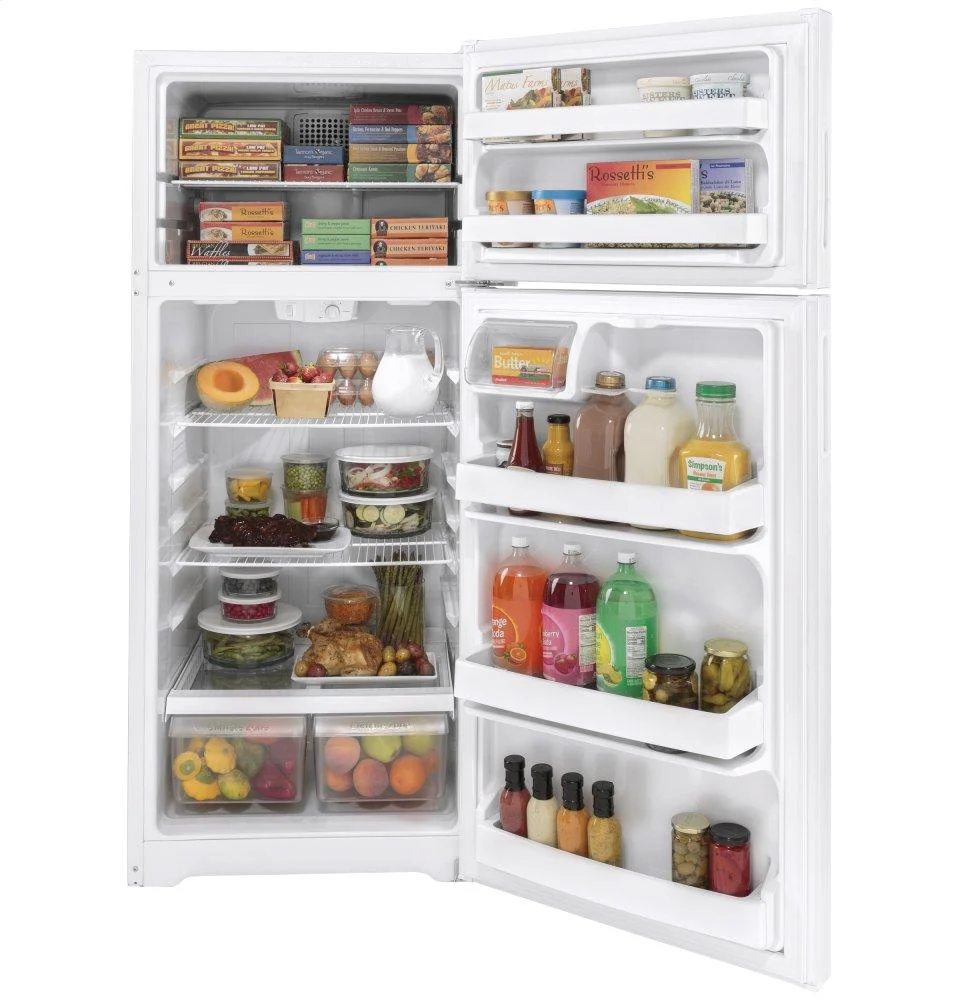 HPS18BTNRWW Hotpoint® 17.5 Cu. Ft. Recessed Handle Top-Freezer Refrigerator - Image 2
